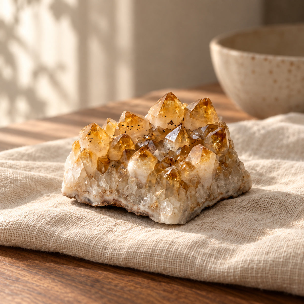 Citrine Raw Cluster, main view