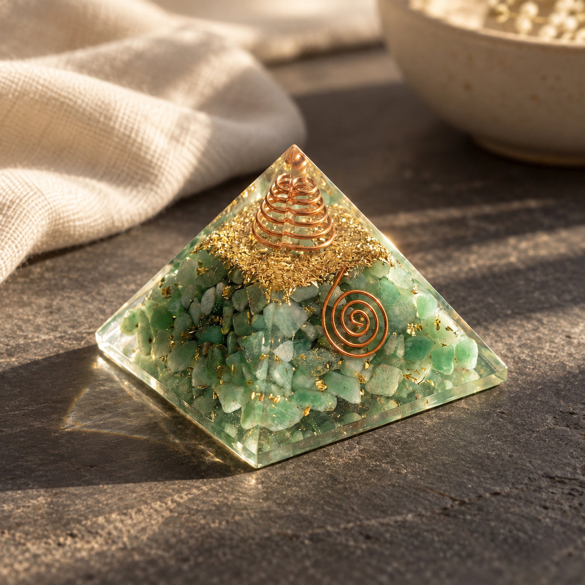 Green Aventurine Pyramid, main view