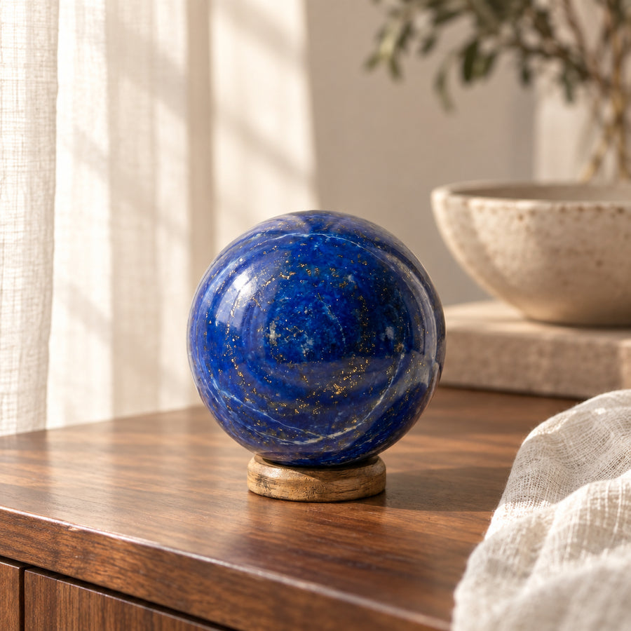 Lapis Lazuli Crystal Ball, main view