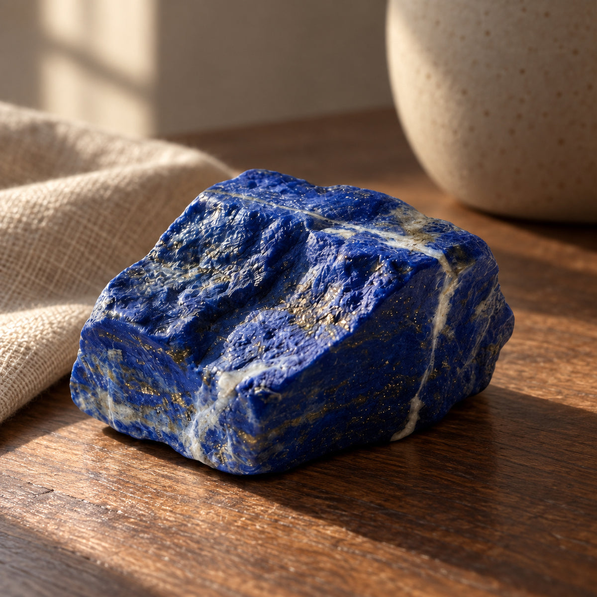 Lapis Lazuli Raw Stone, main view