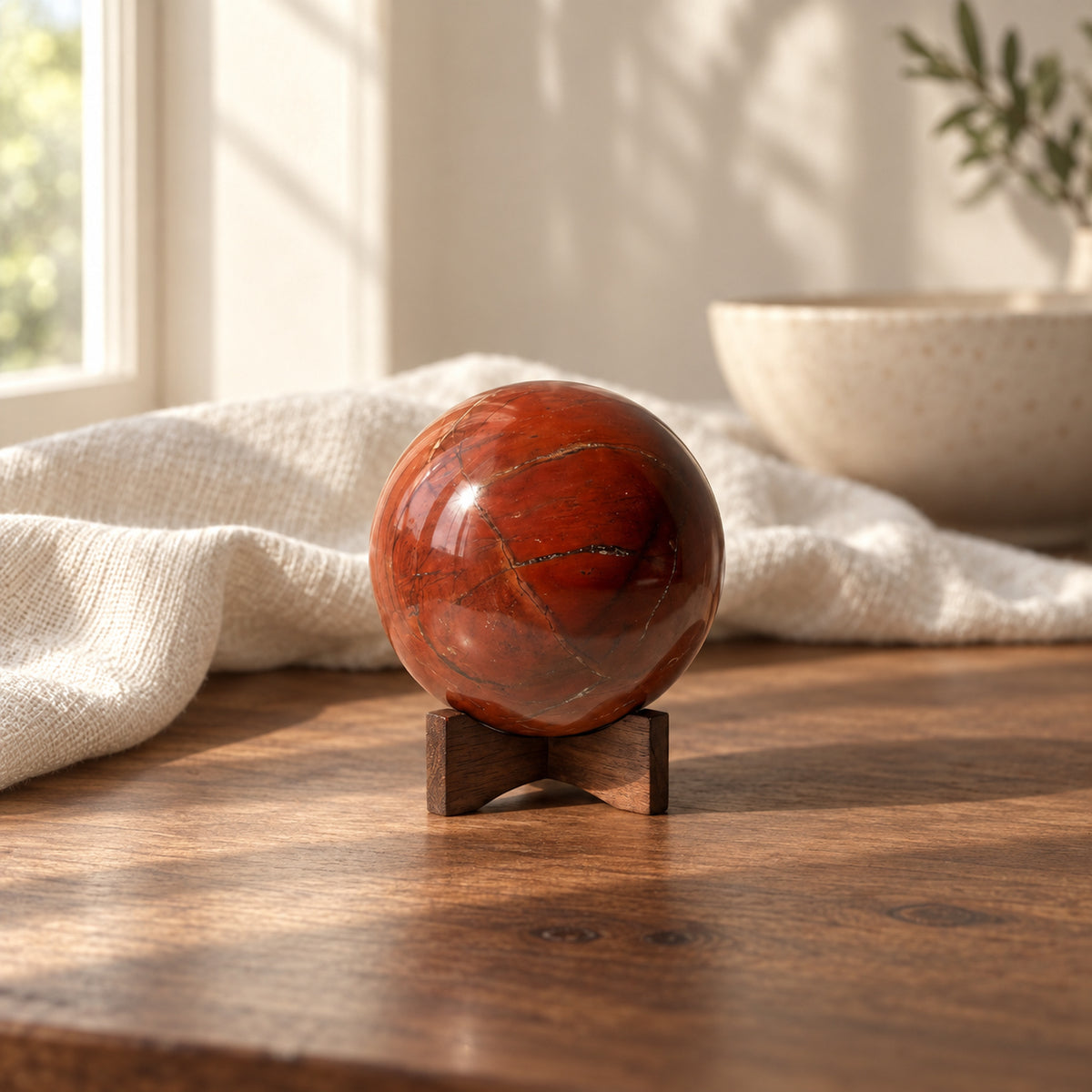 Red Jasper Crystal Ball, main view