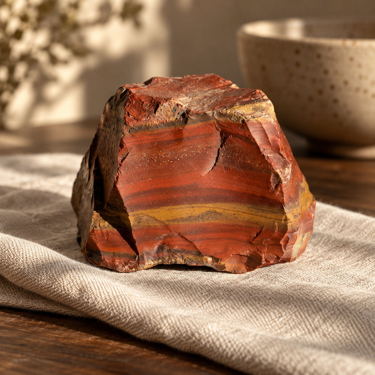 Red Jasper Raw Stone, main view
