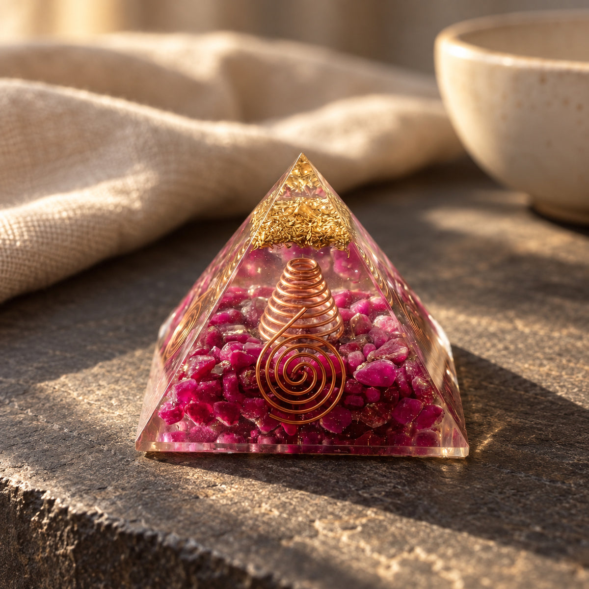 Ruby Chip Pyramid, main view