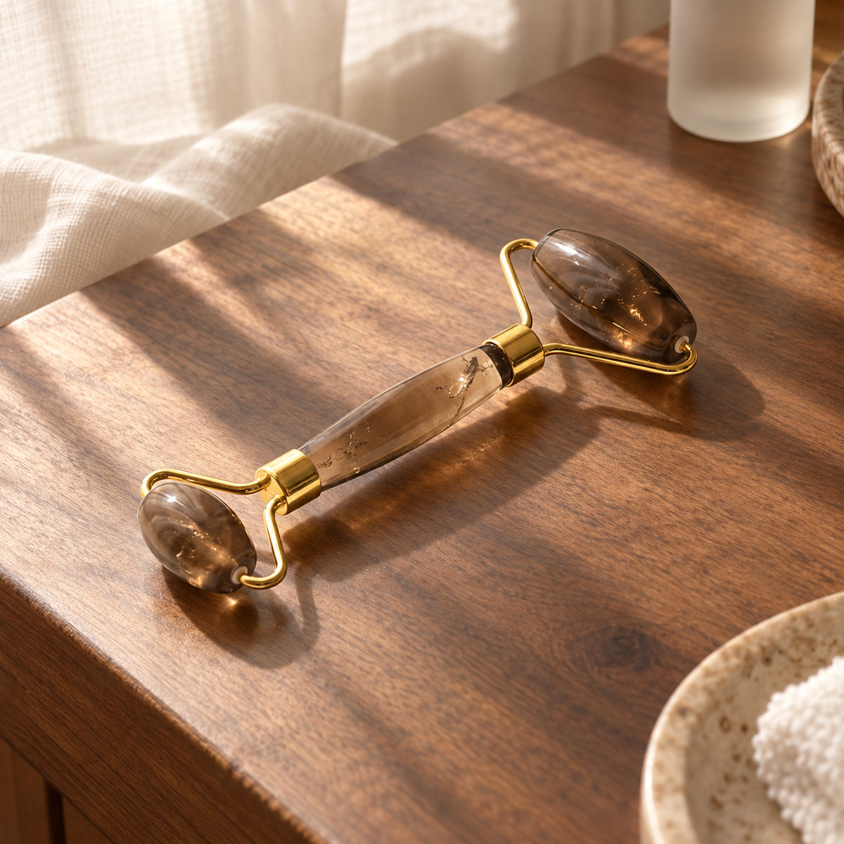 Smoky Quartz Facial Roller, main view