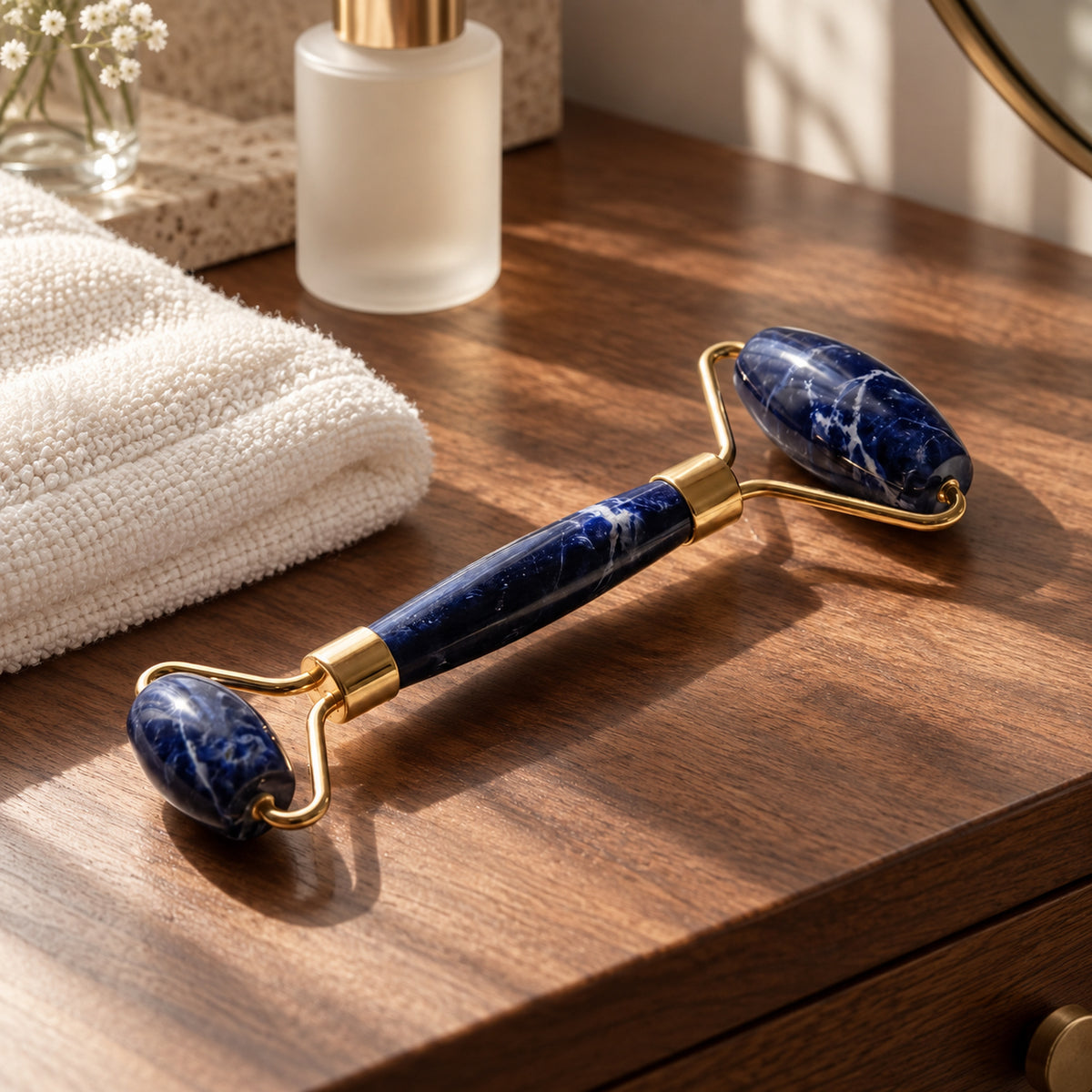 Sodalite Facial Roller, main view