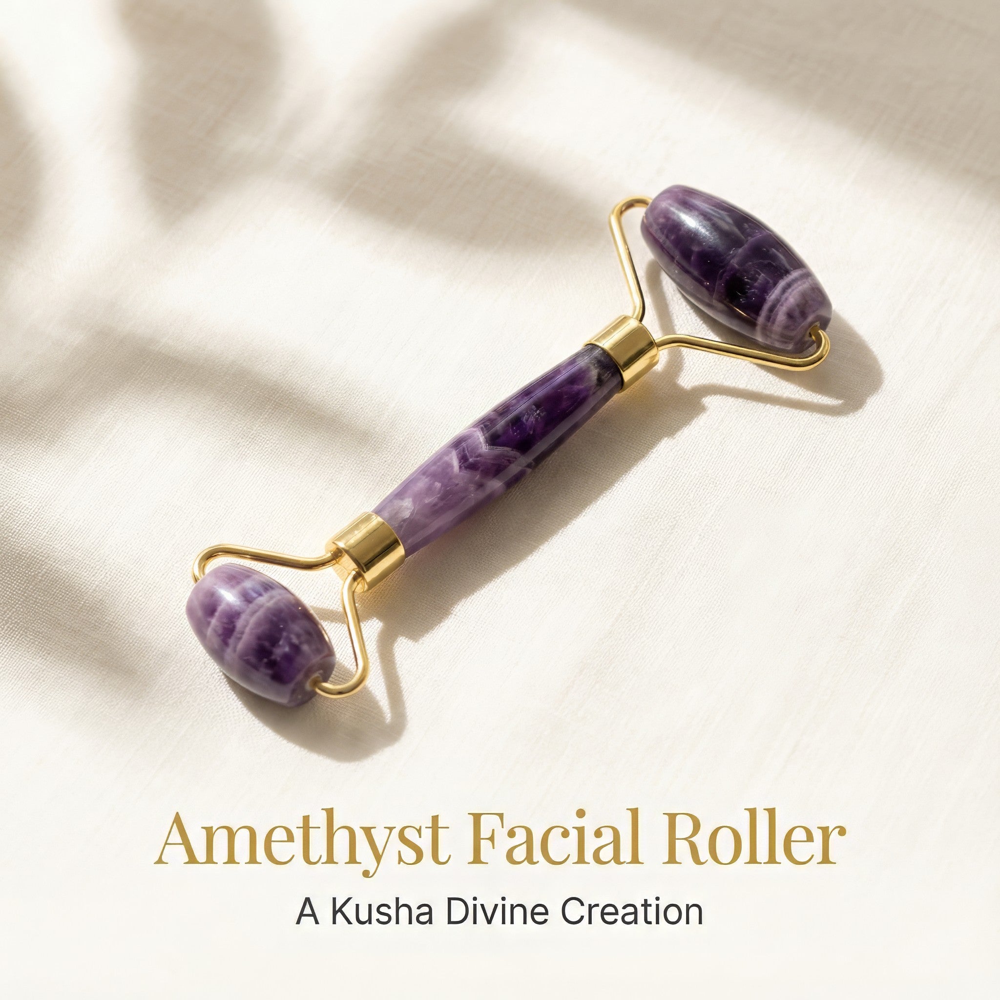 Rouleau facial en améthyste