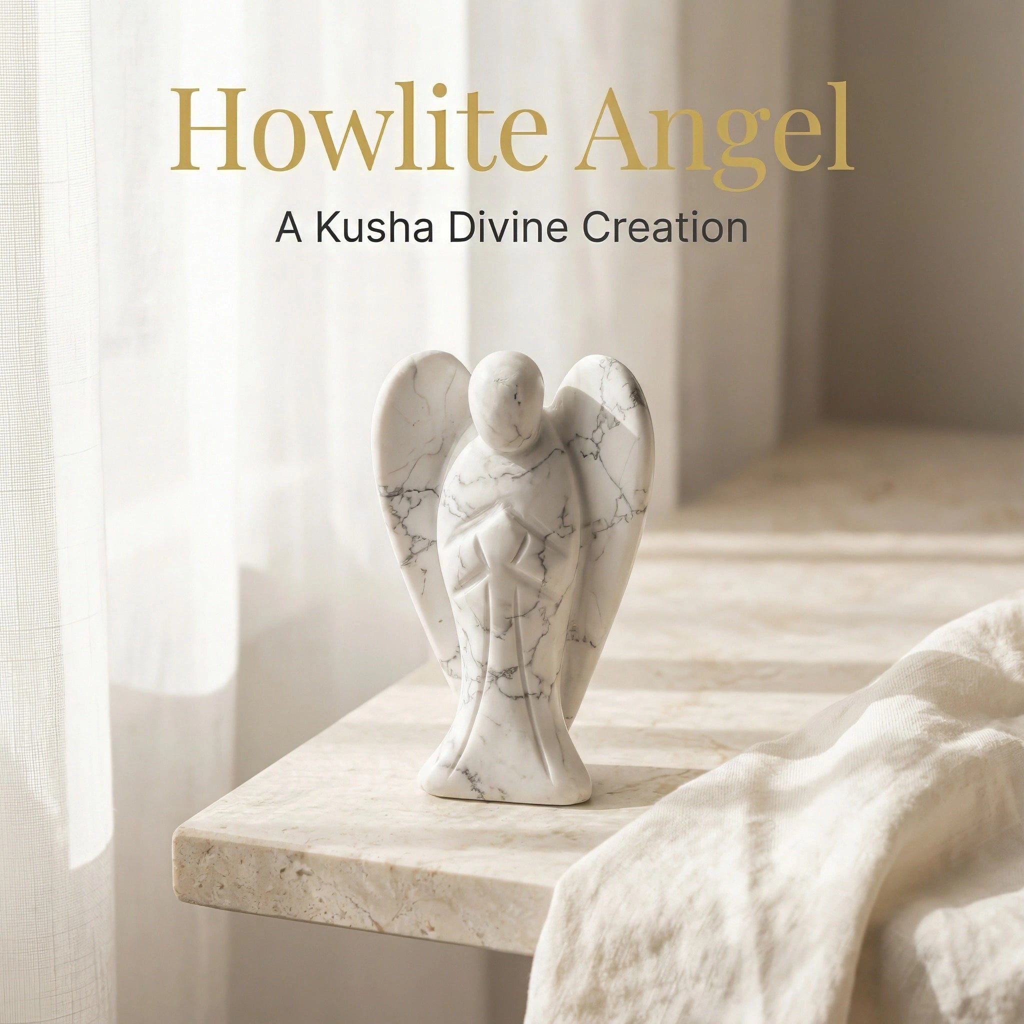 Angelite en howlite
