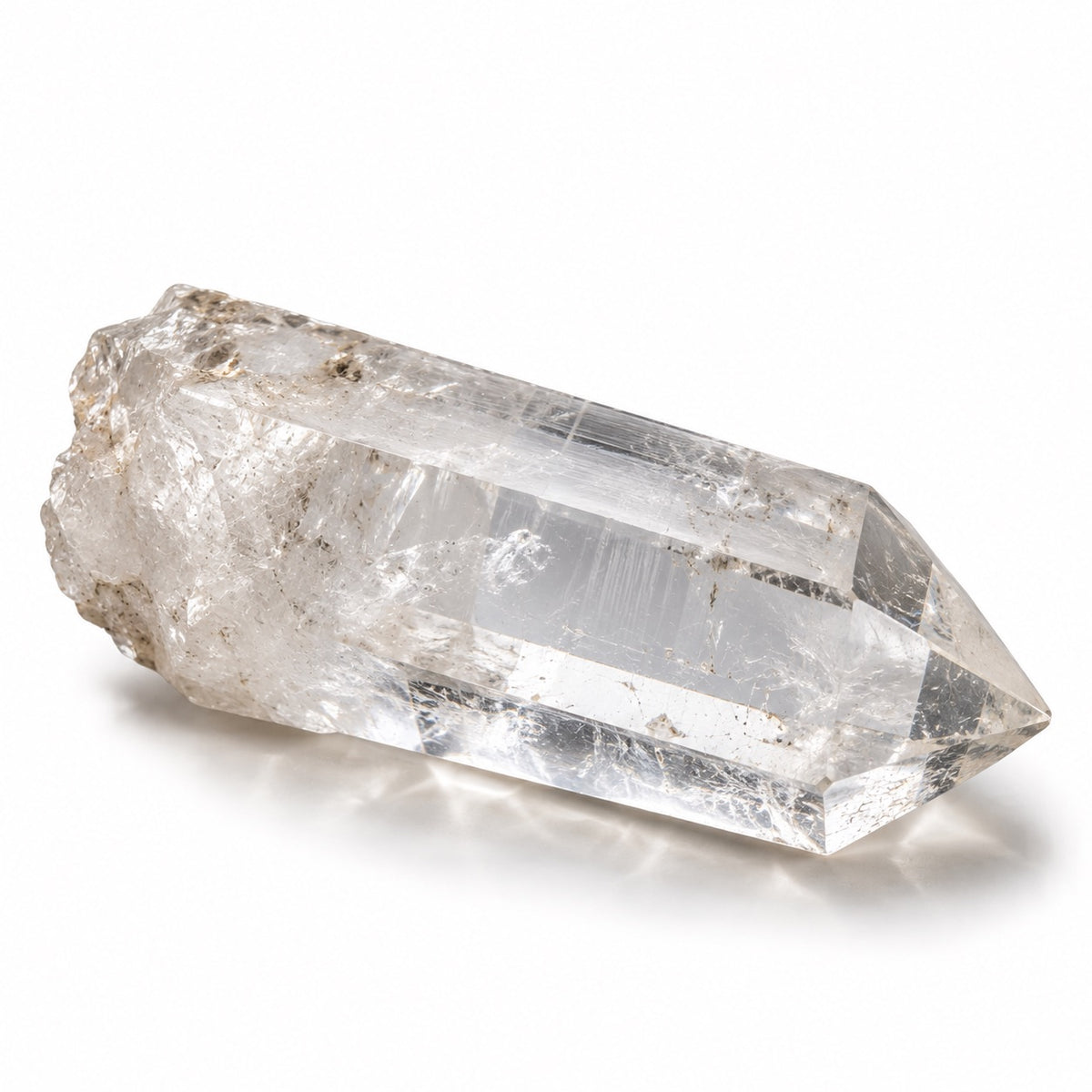Clear Quartz crystal – natural stone close-up