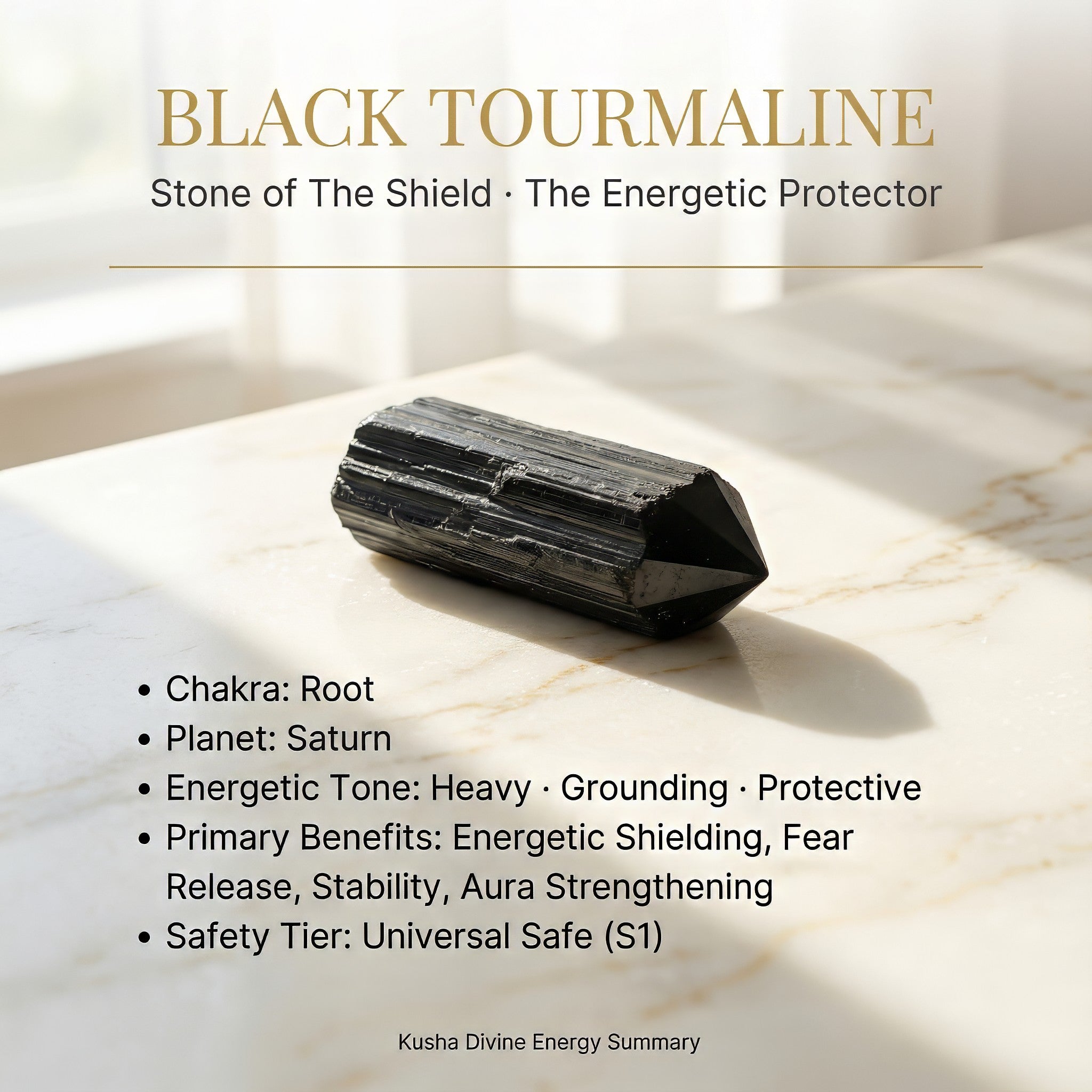 Black Tourmaline Laser Wand