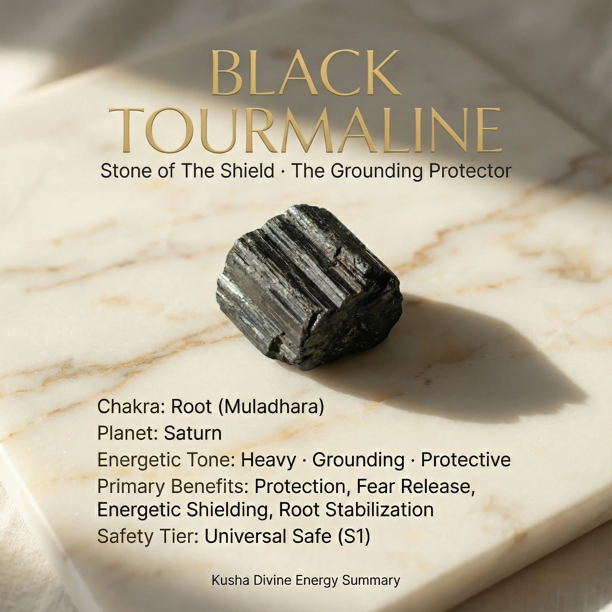 Black Tourmaline Raw Stone