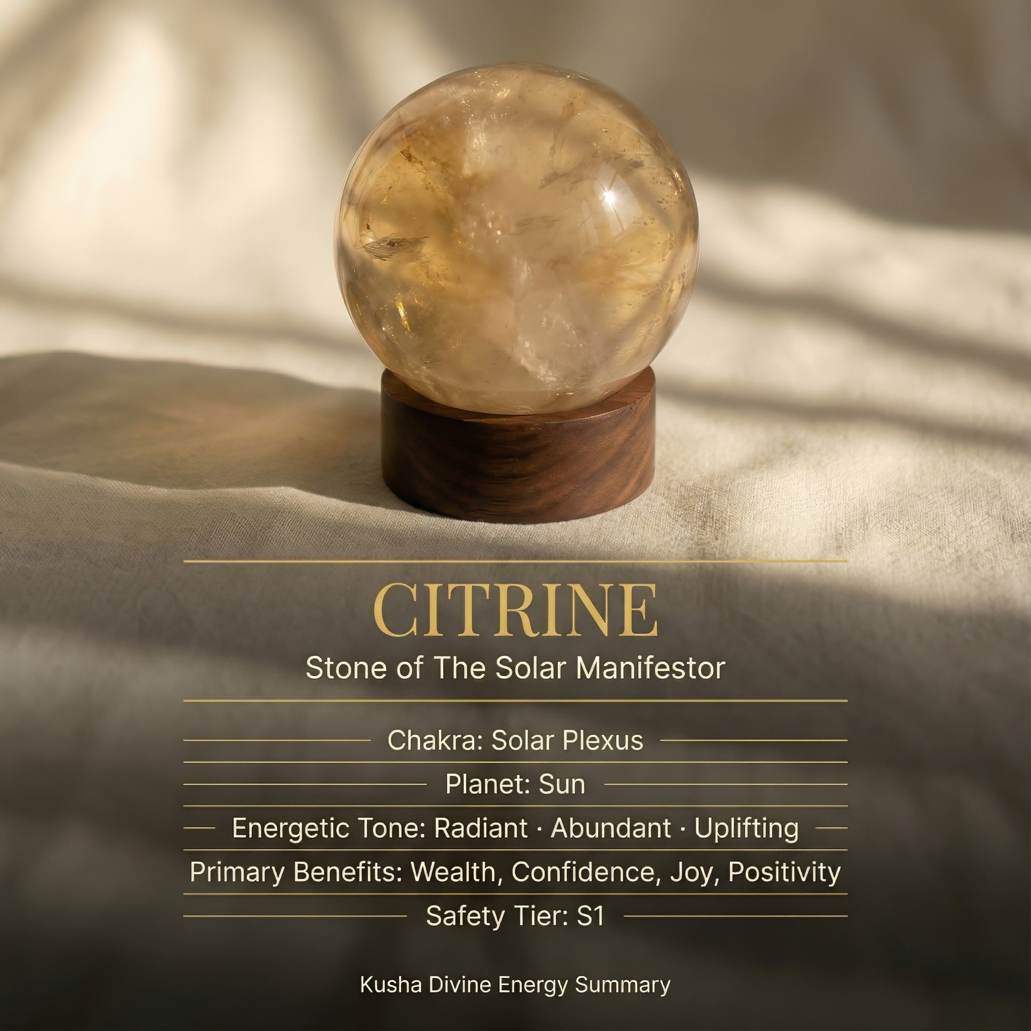 Citrine Crystal Ball