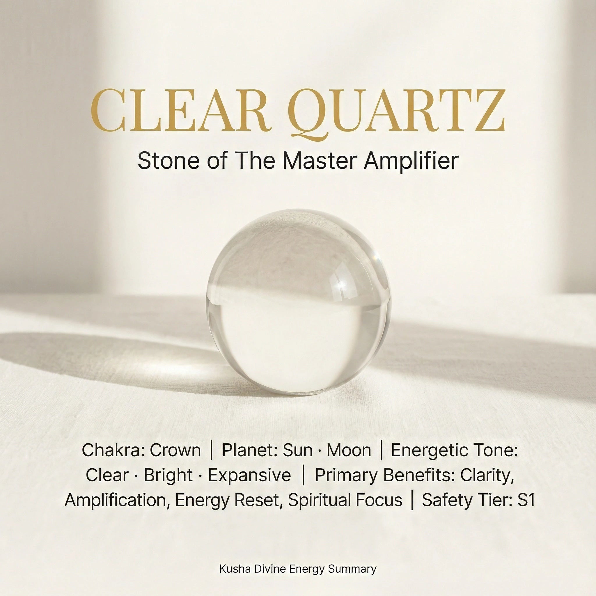 Clear Quartz Crystal Ball
