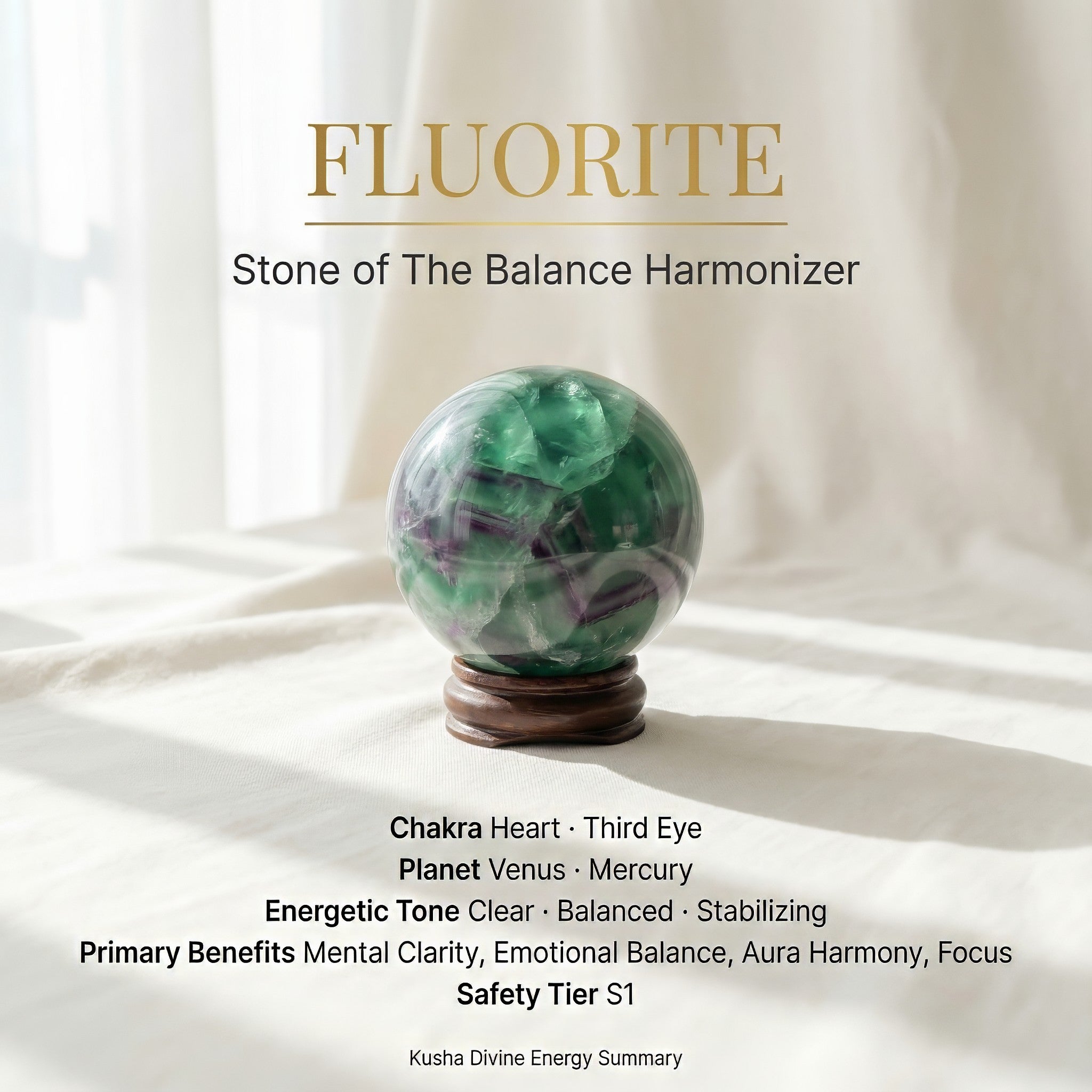 Fluorite Crystal Ball