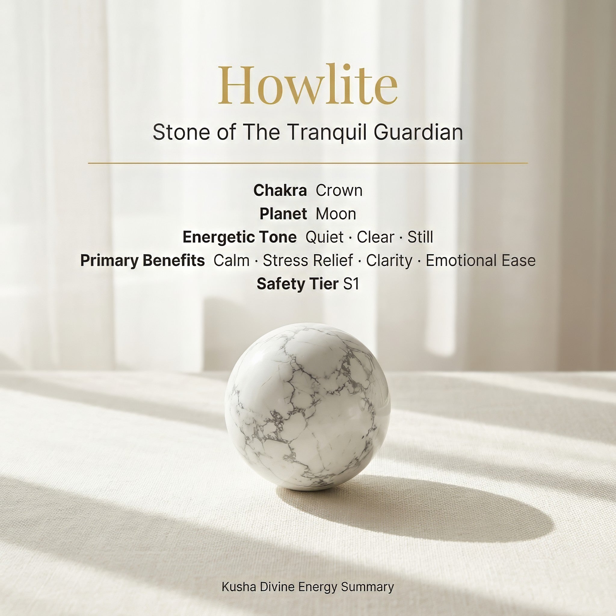 Howlite Crystal Ball