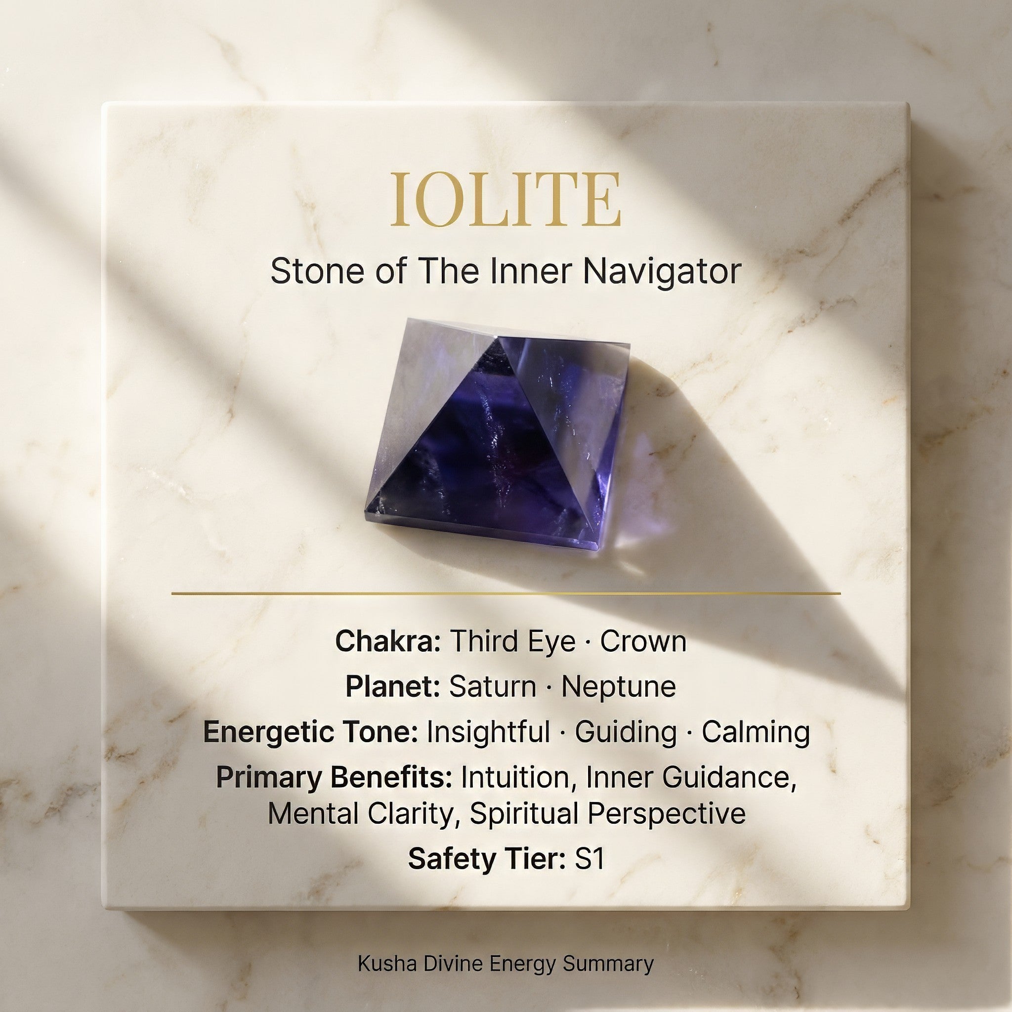 Iolite Pyramid