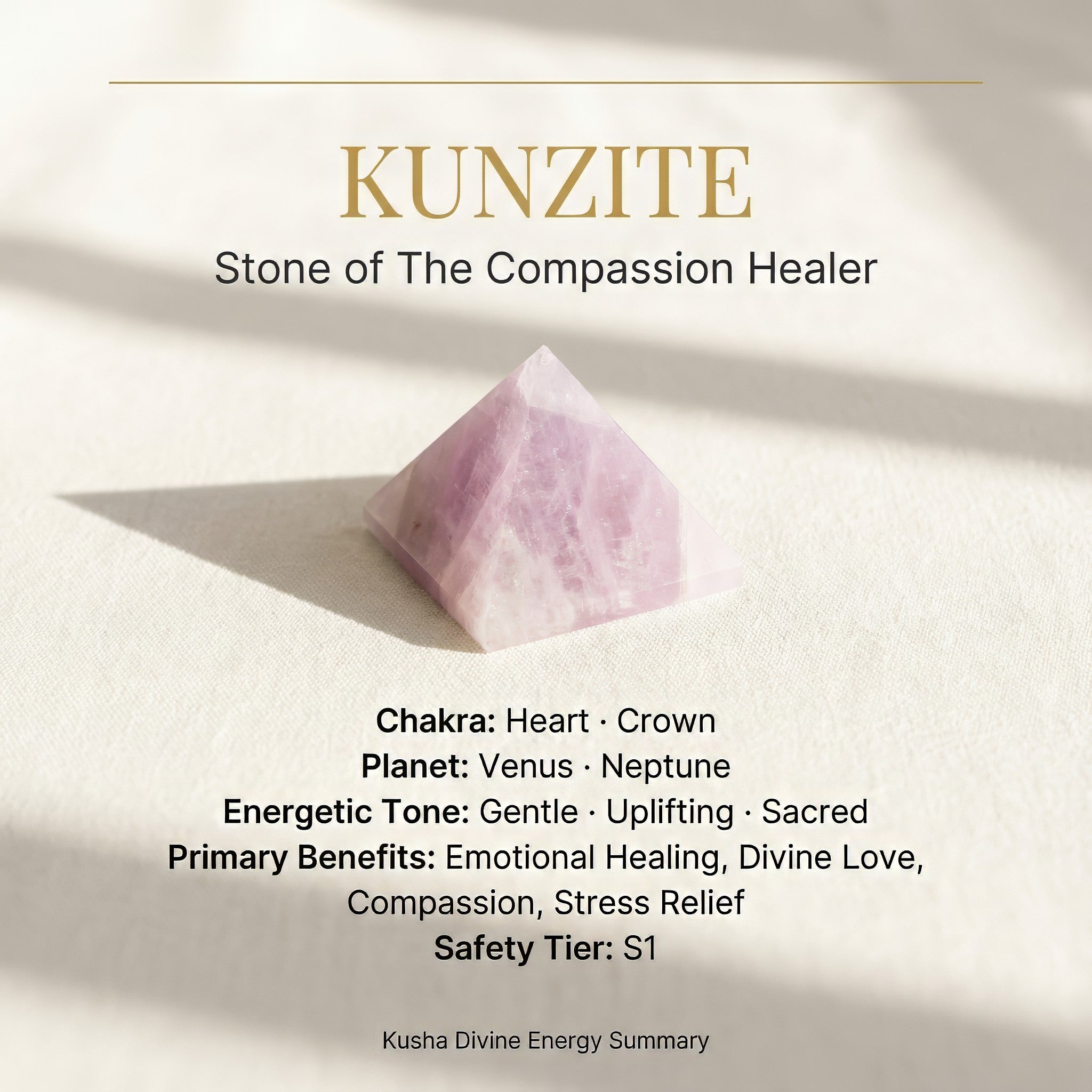 Kunzite Pyramid