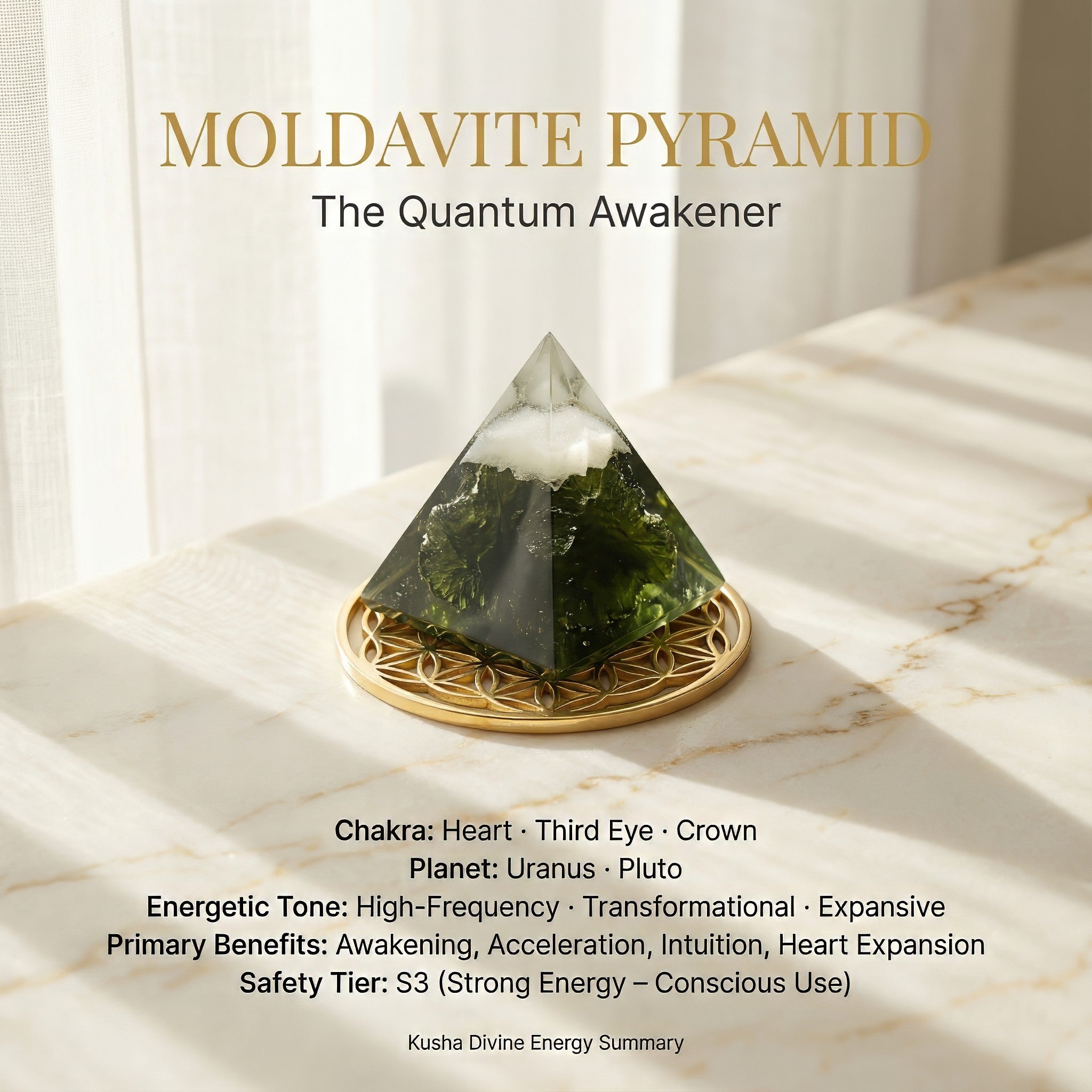 Moldavite Pyramid