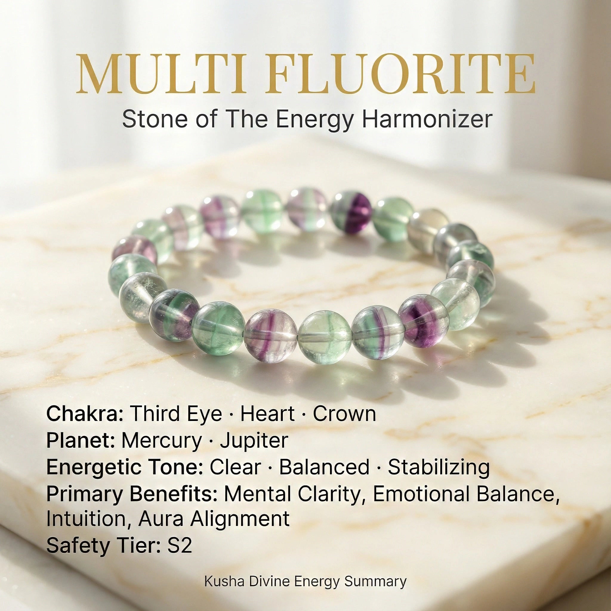 Multi Fluorite Bracelet