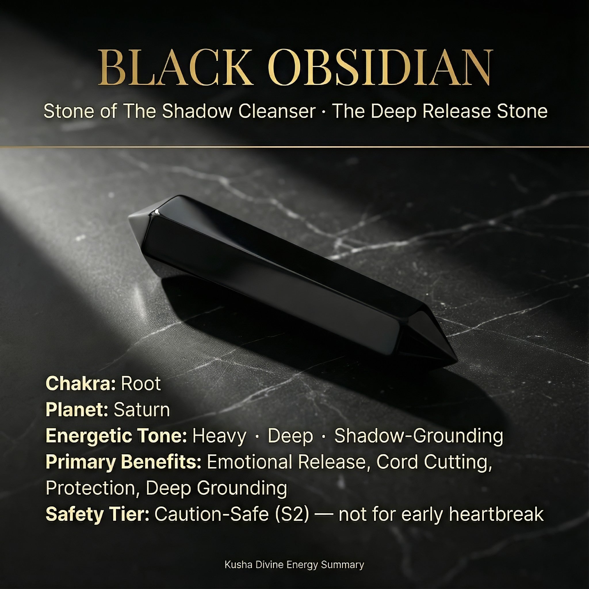 Black Obsidian Laser Wand