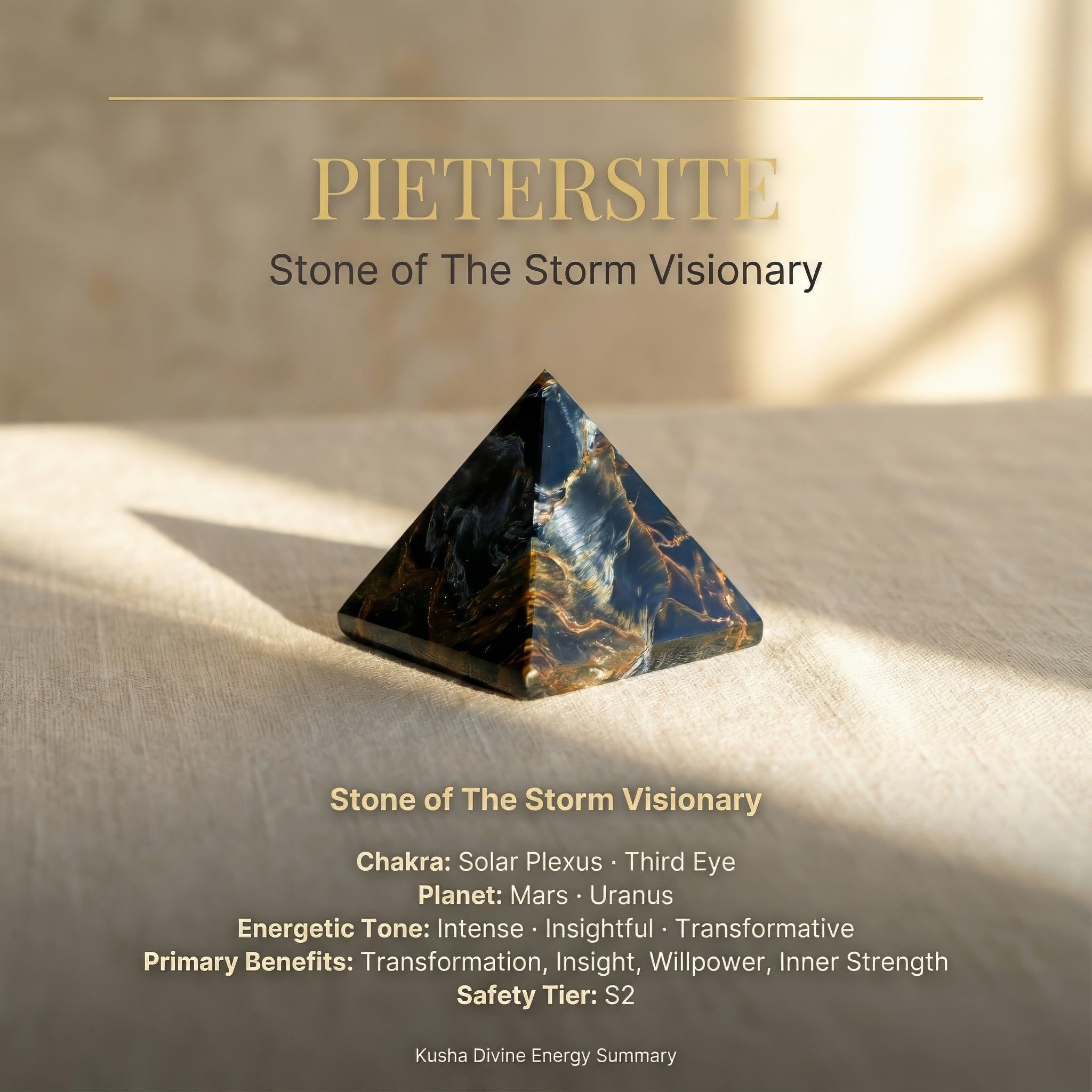 Pietersite Pyramid