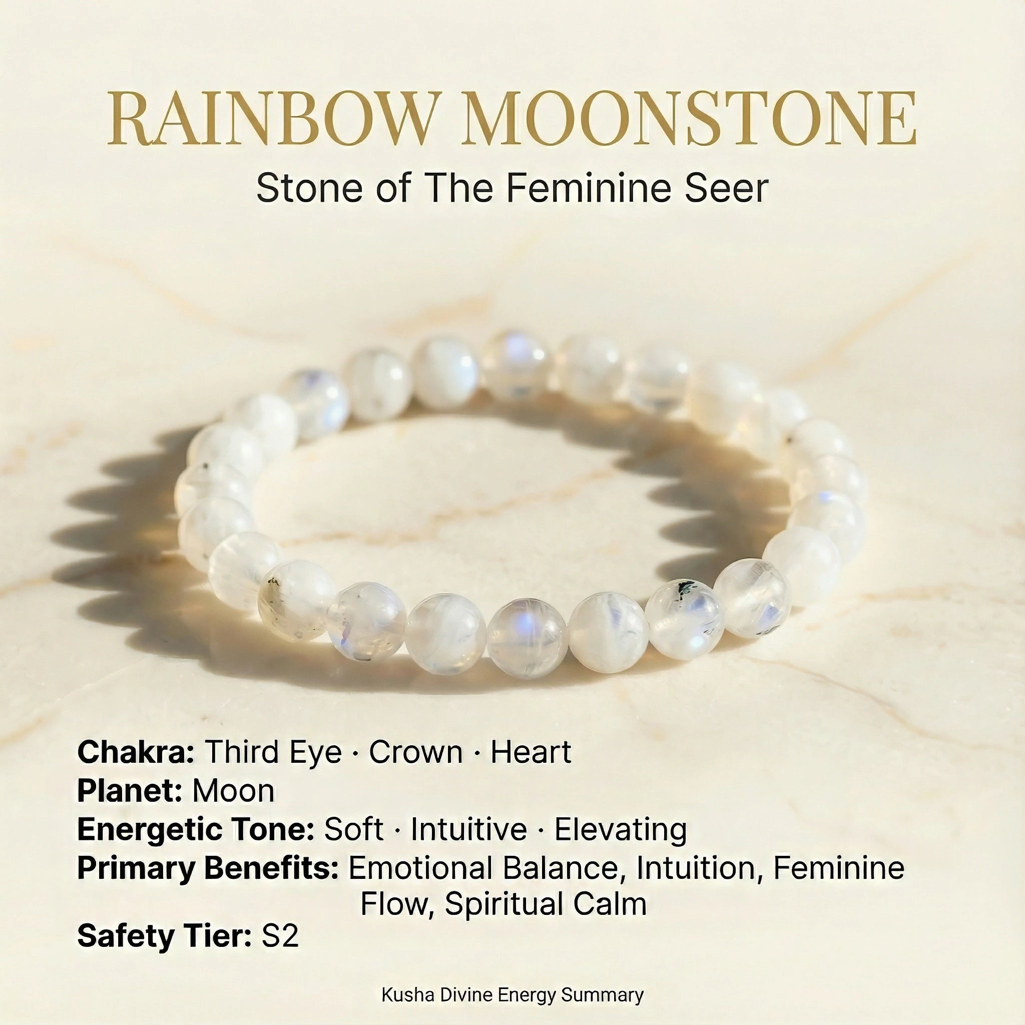 Rainbow Moonstone Bracelet