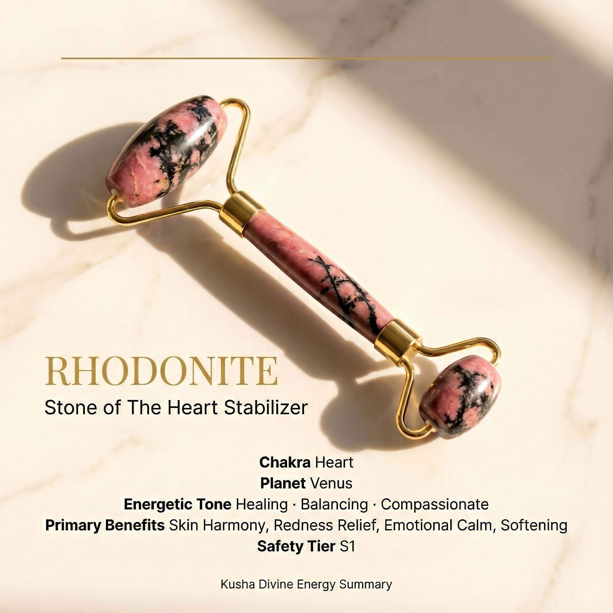 Rhodonit-Gesichtsroller