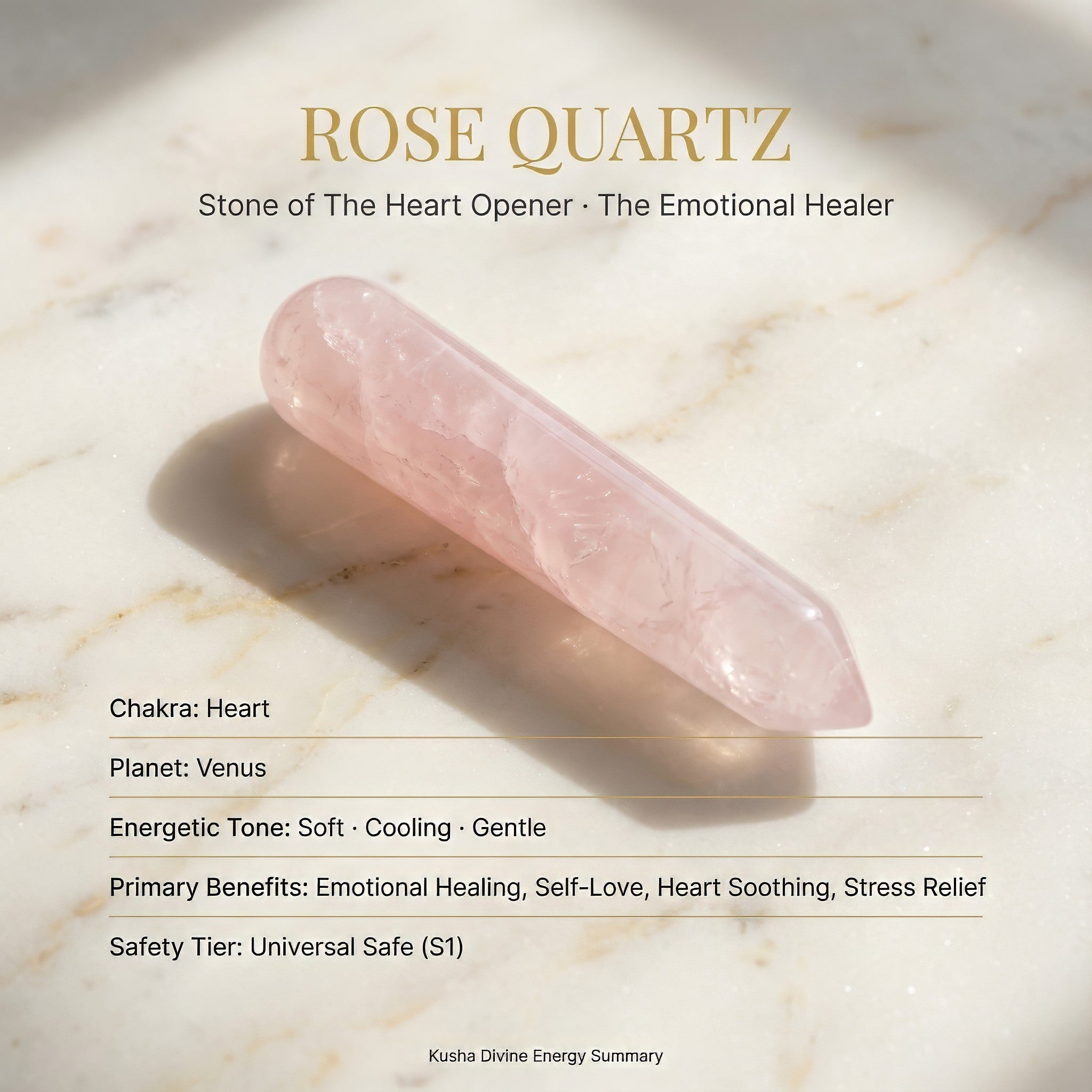 Rose Quartz Laser Wand