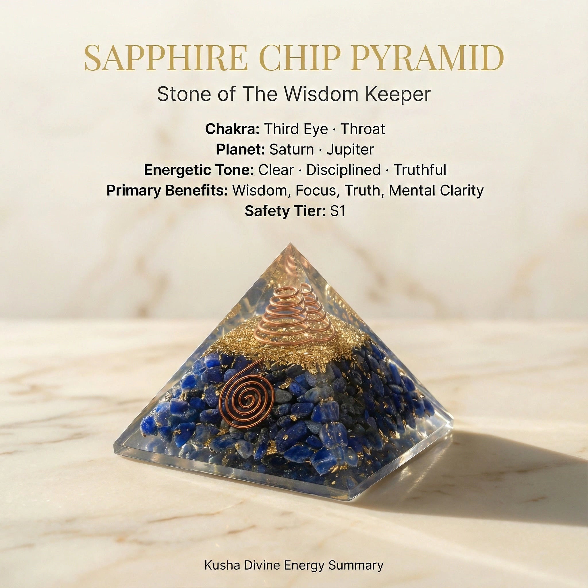 Sapphire Chip Pyramid