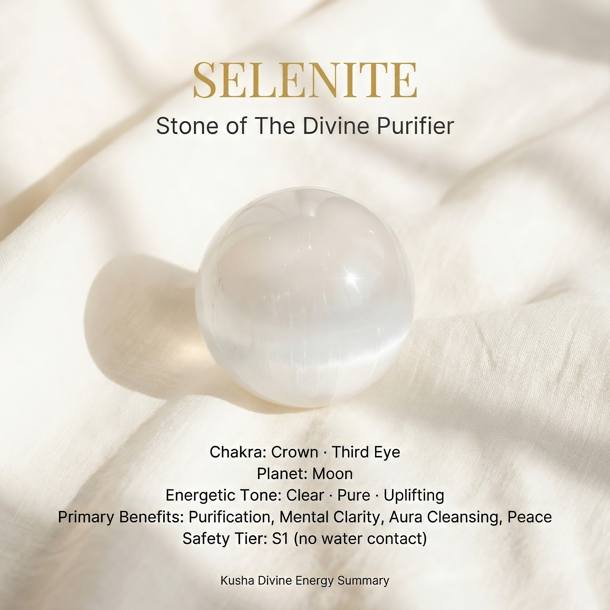 Selenite Crystal Ball
