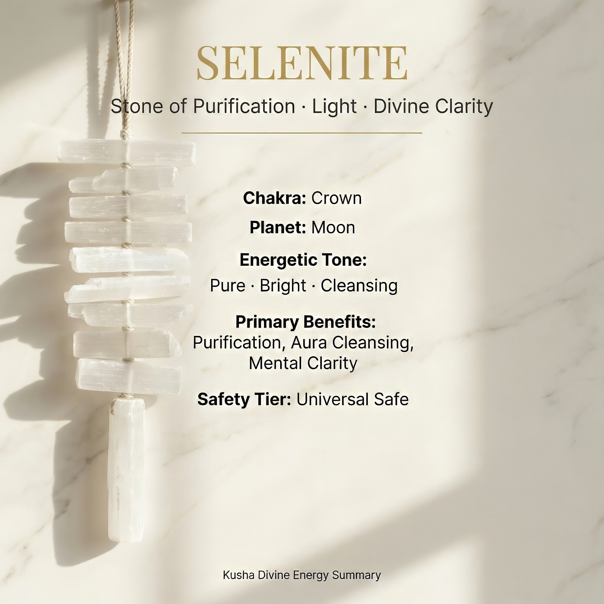 Selenite Hanging
