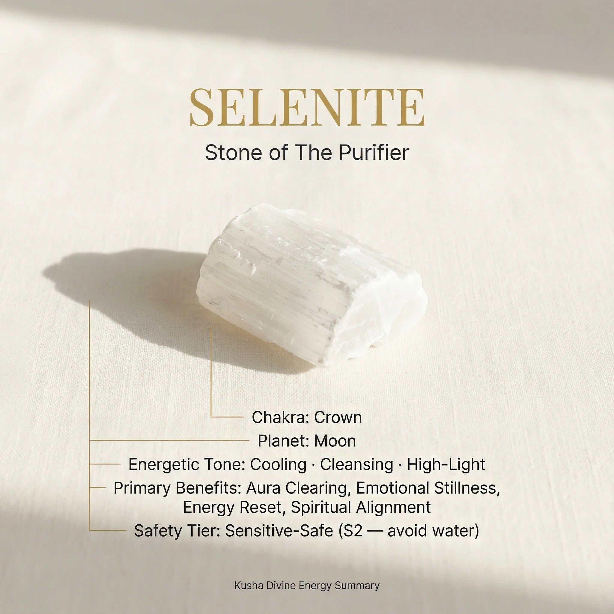Selenite Raw Stone