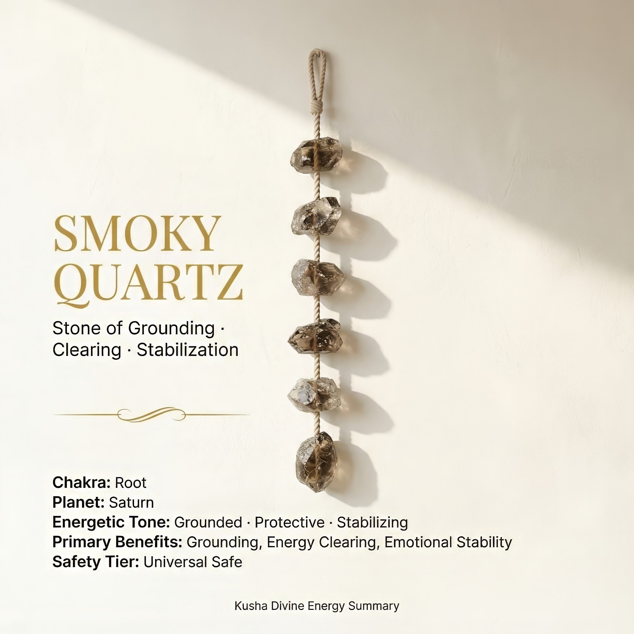 Smoky Quartz Hanging