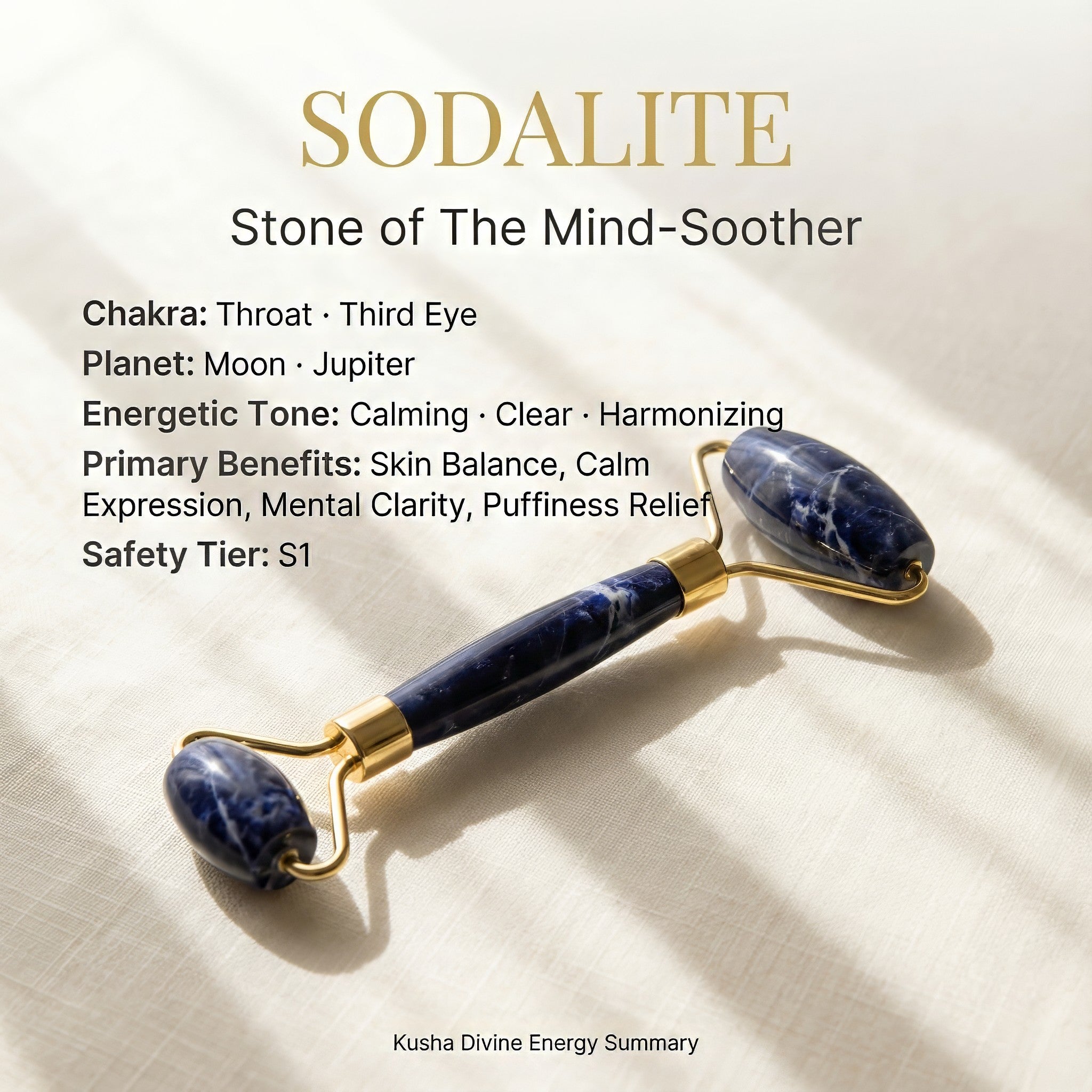 Sodalith-Gesichtsroller