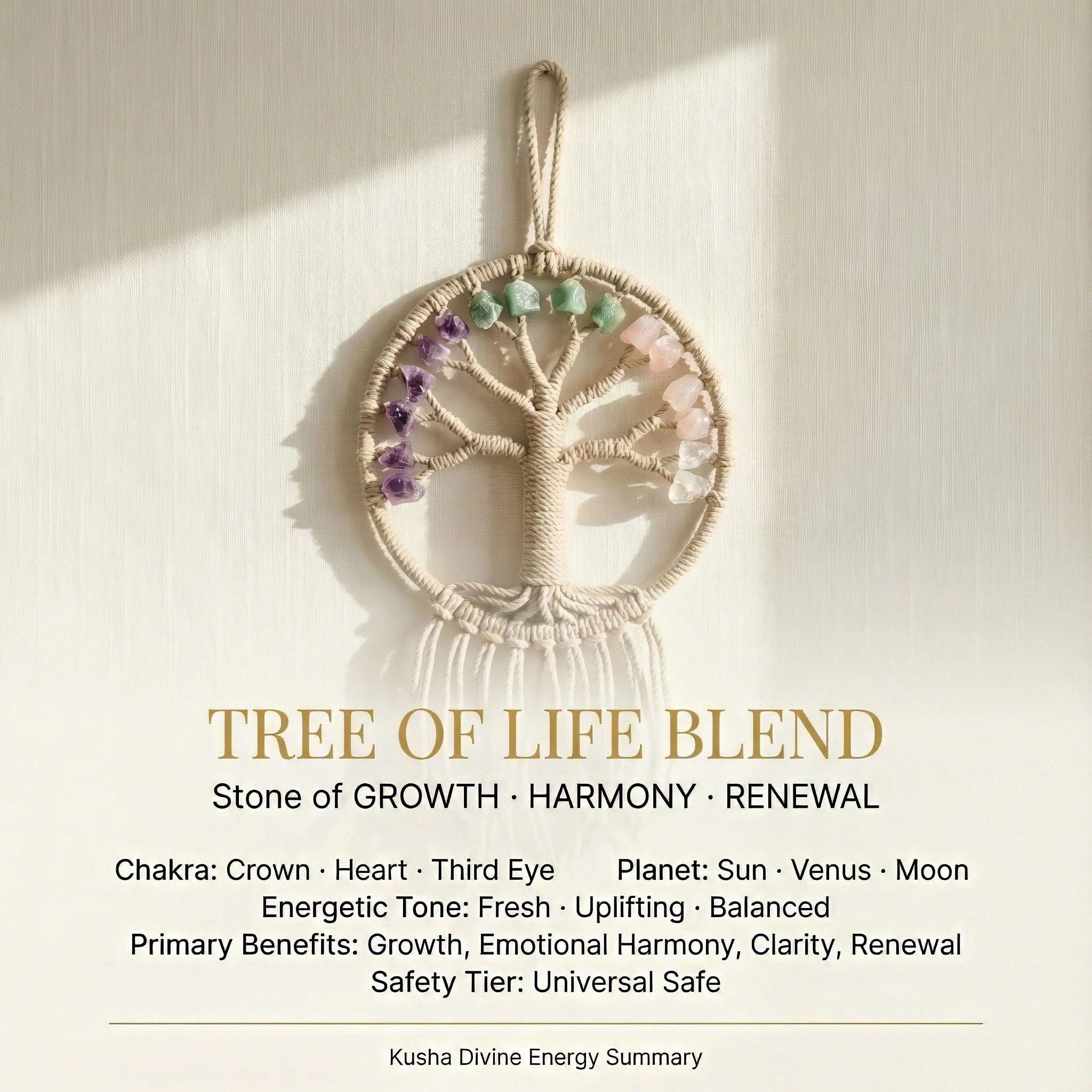 Tree of Life Crystal Hanging