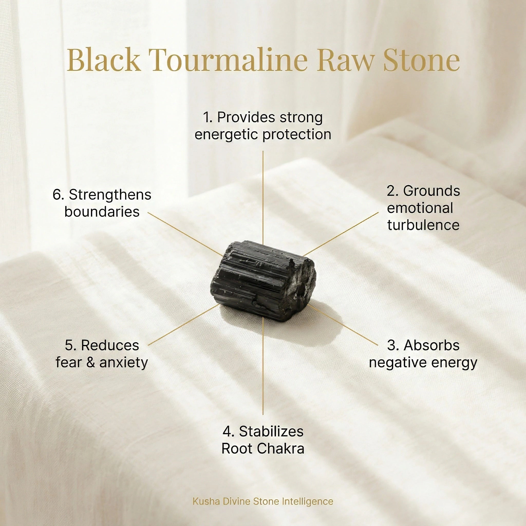 Black Tourmaline Raw Stone