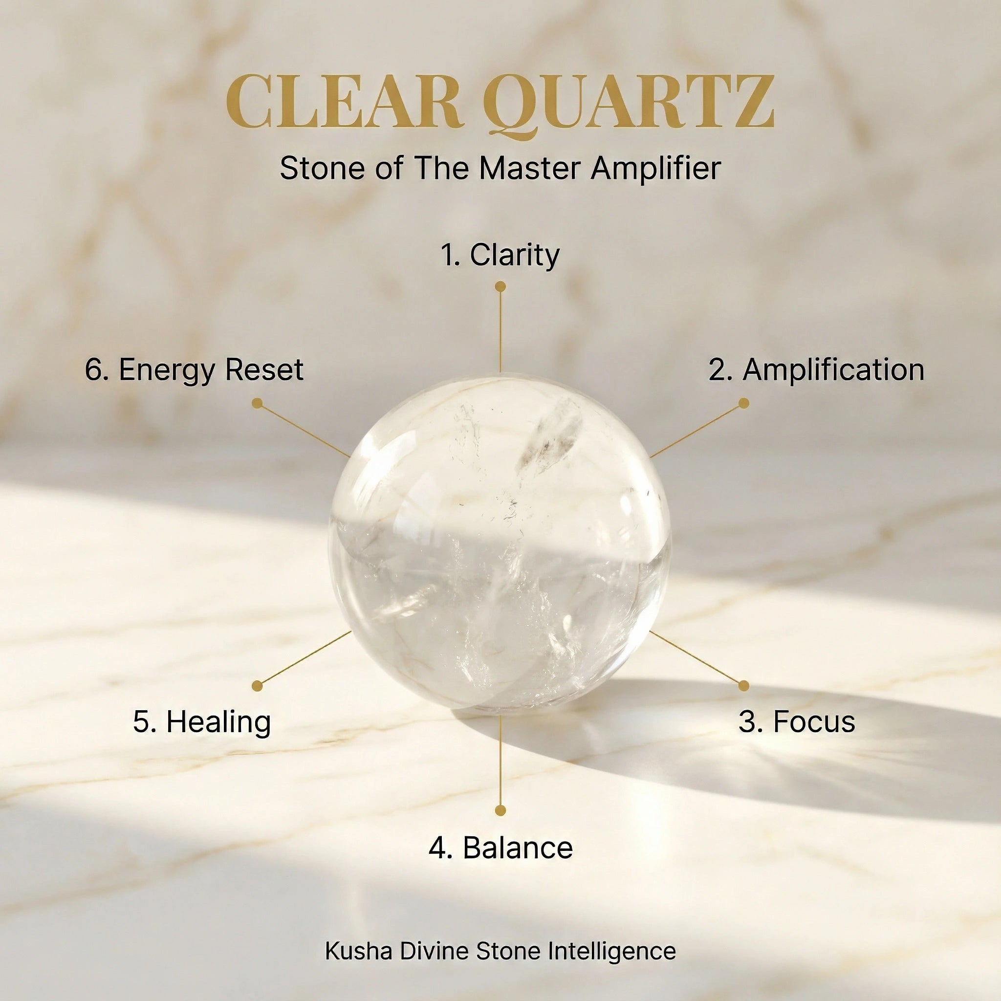 Clear Quartz Crystal Ball