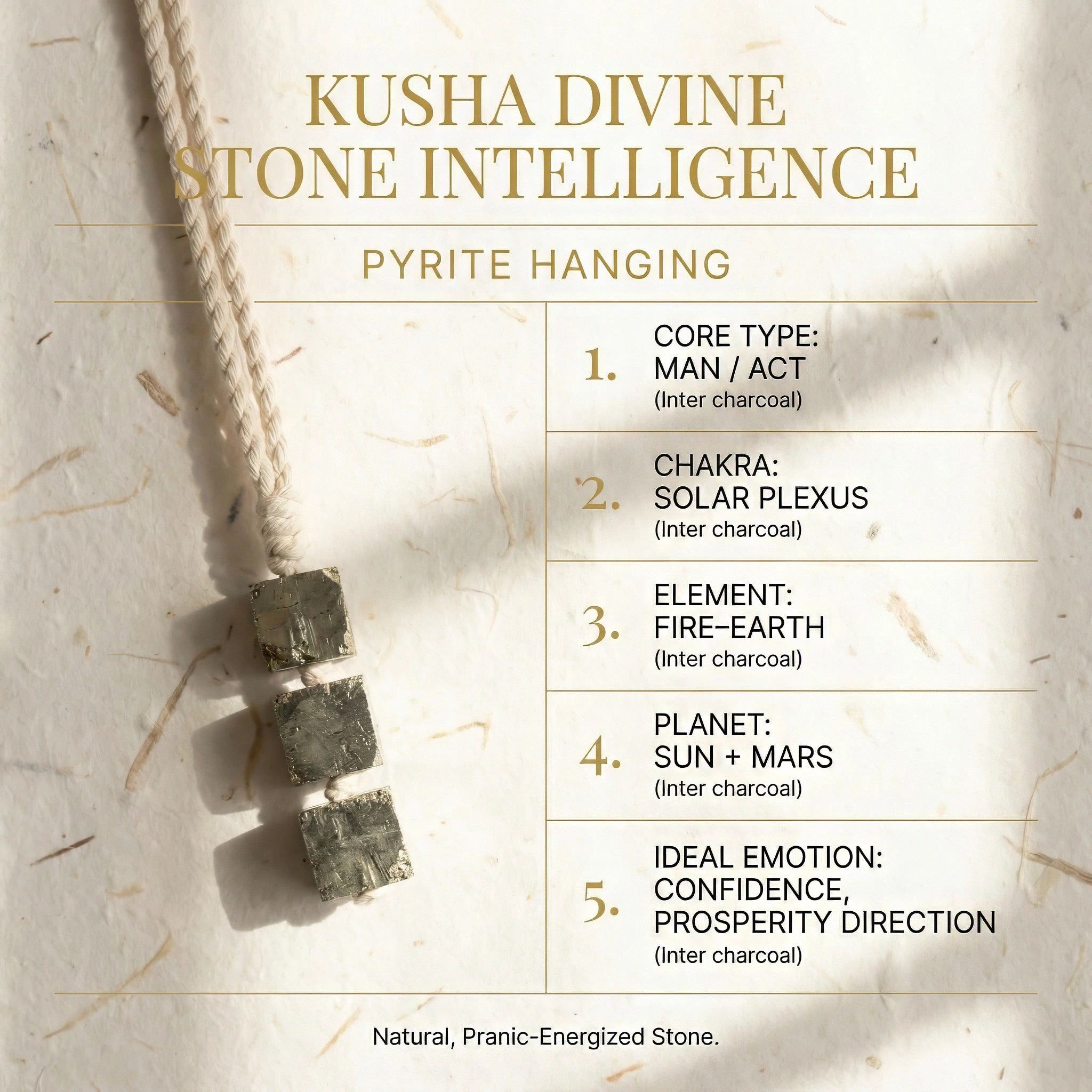 Pyrite Hanging