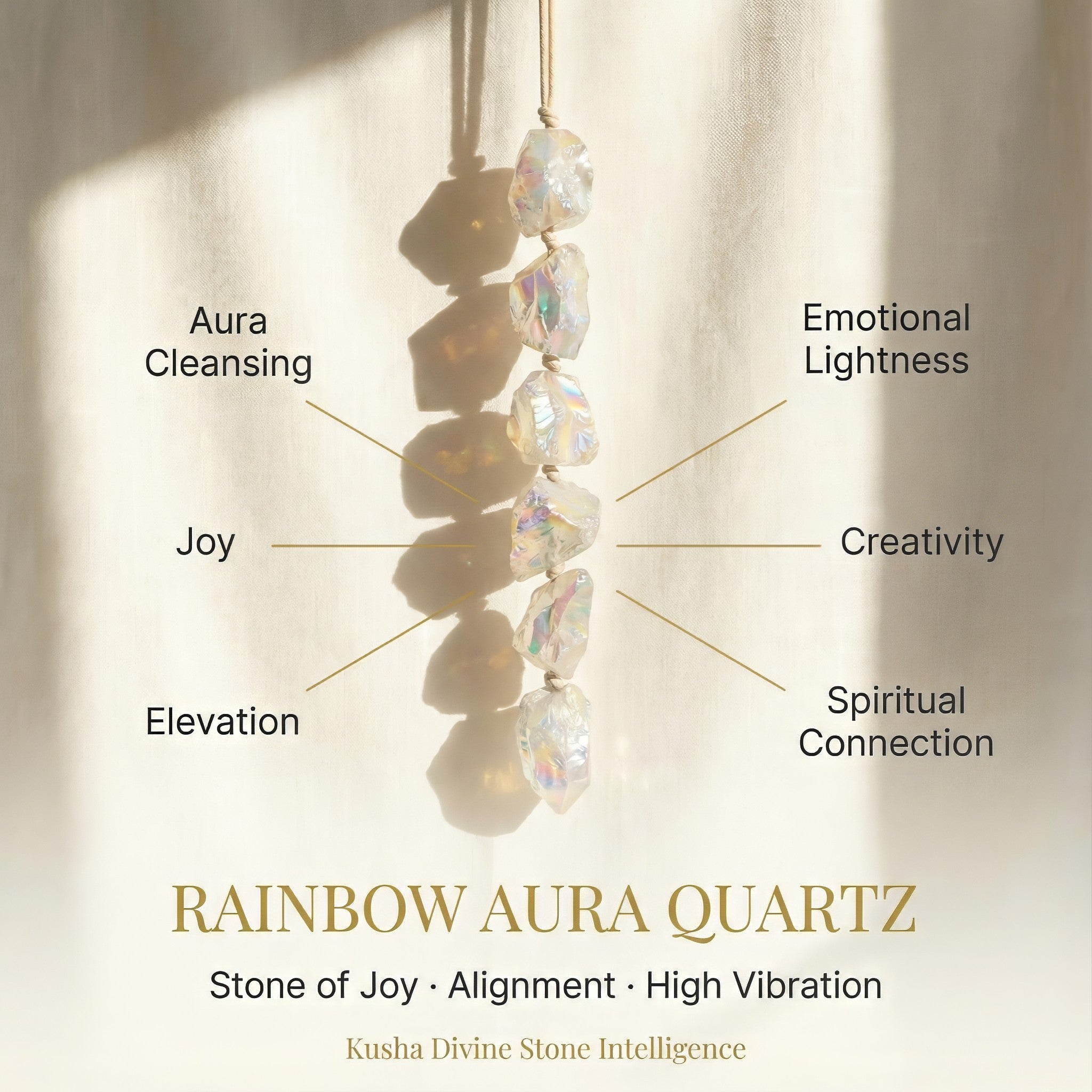 Rainbow Aura Crystal Hanging