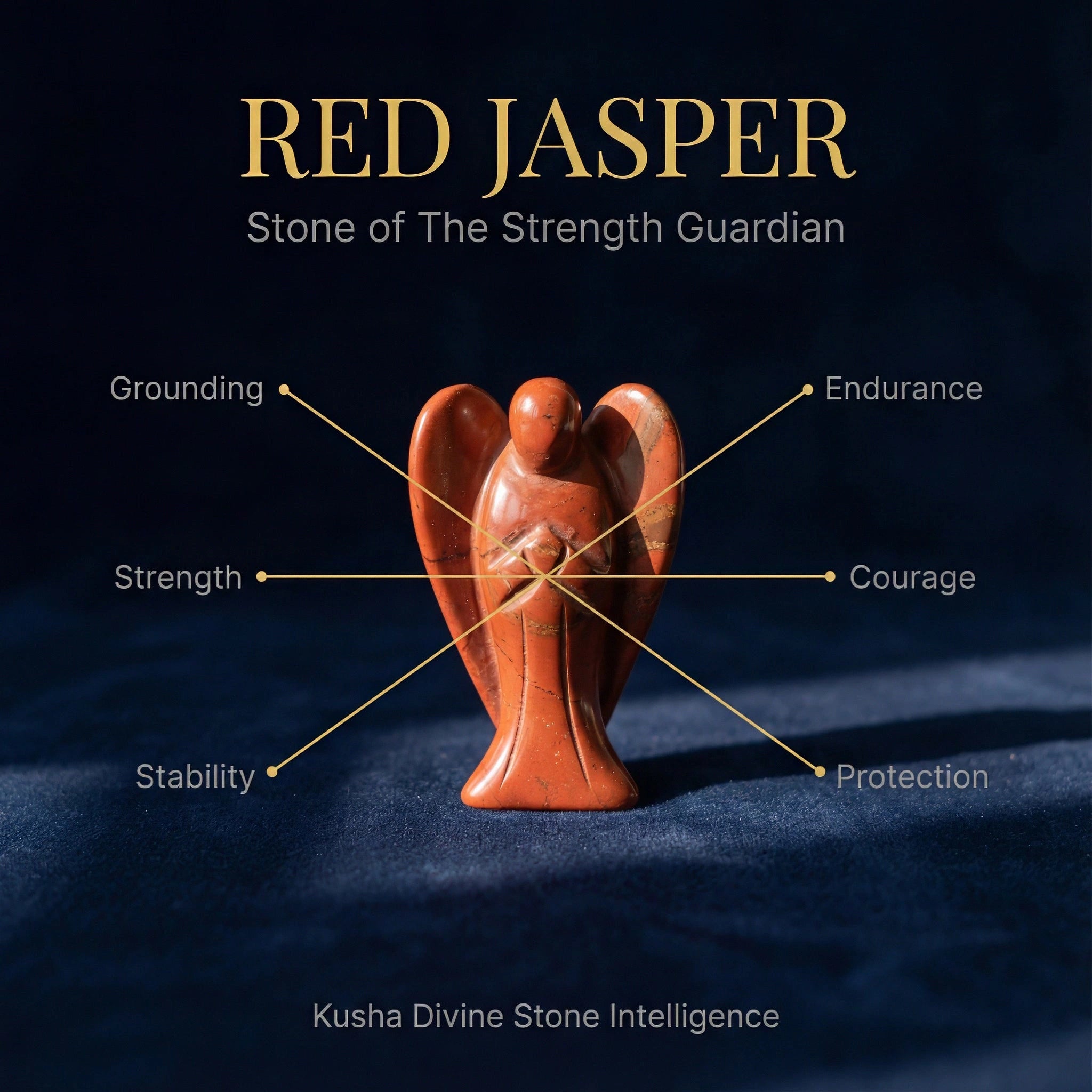 Roter Jaspis-Engel