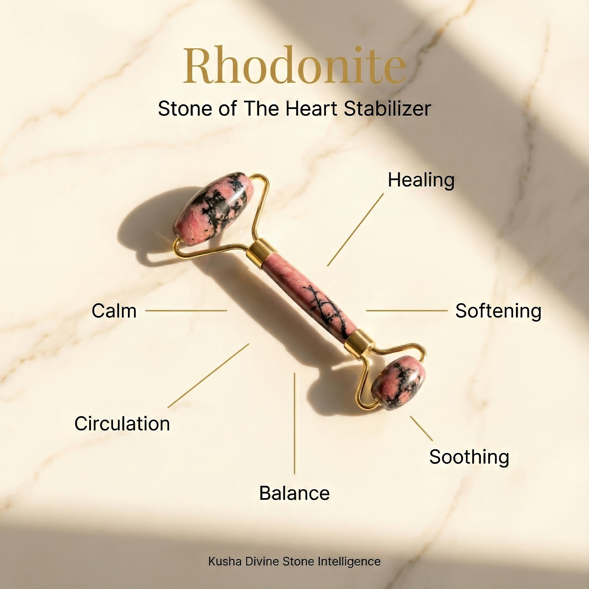 Rhodonit-Gesichtsroller
