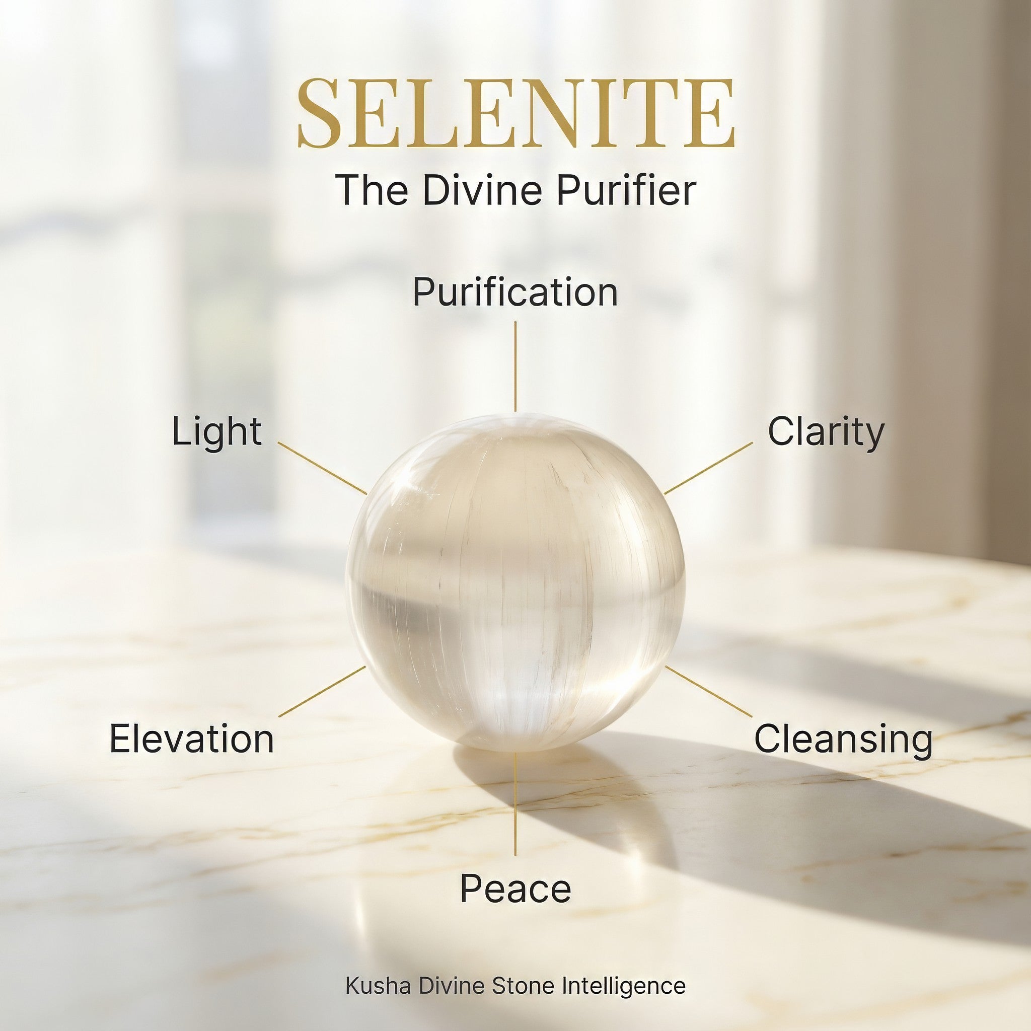 Selenite Crystal Ball