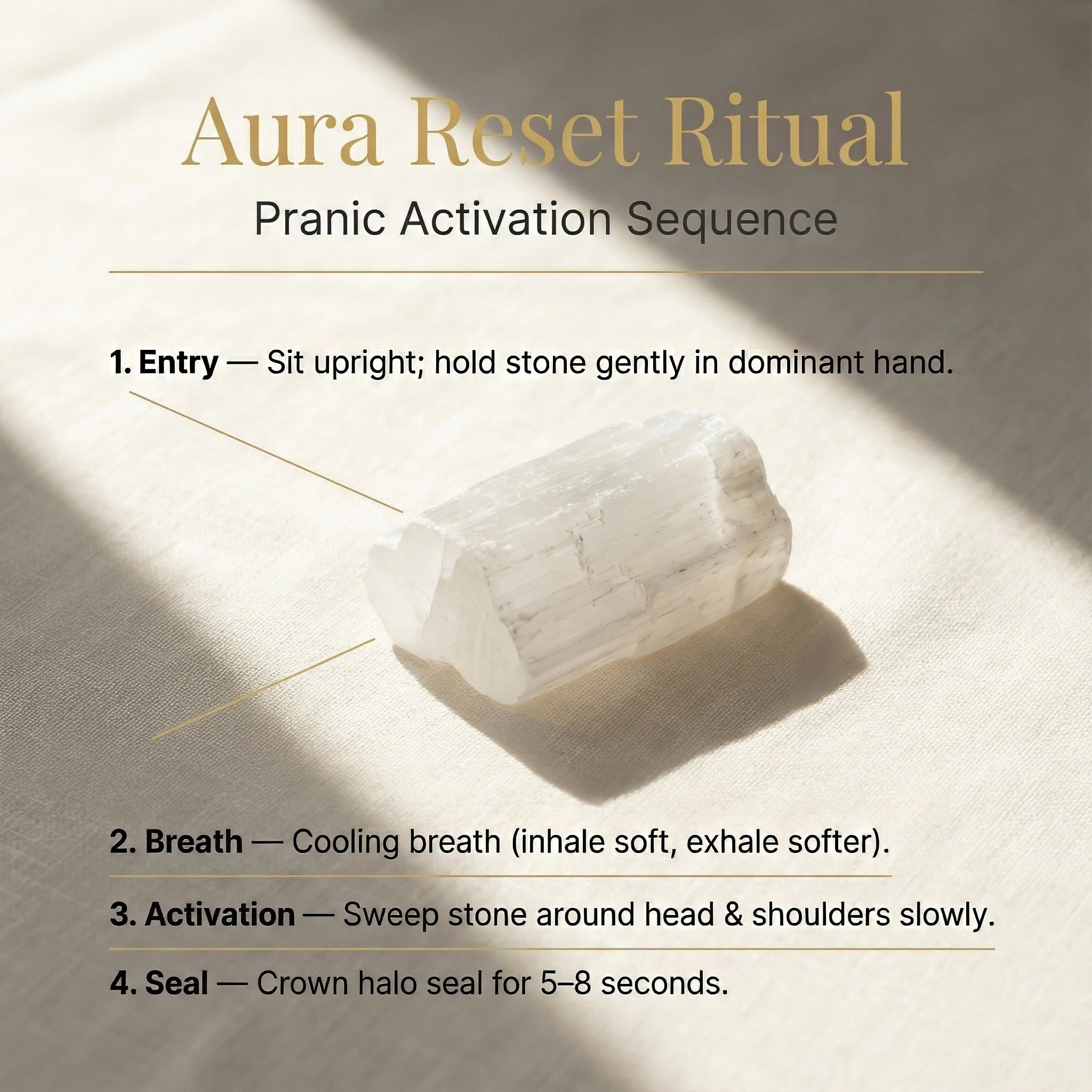 Selenite Raw Stone