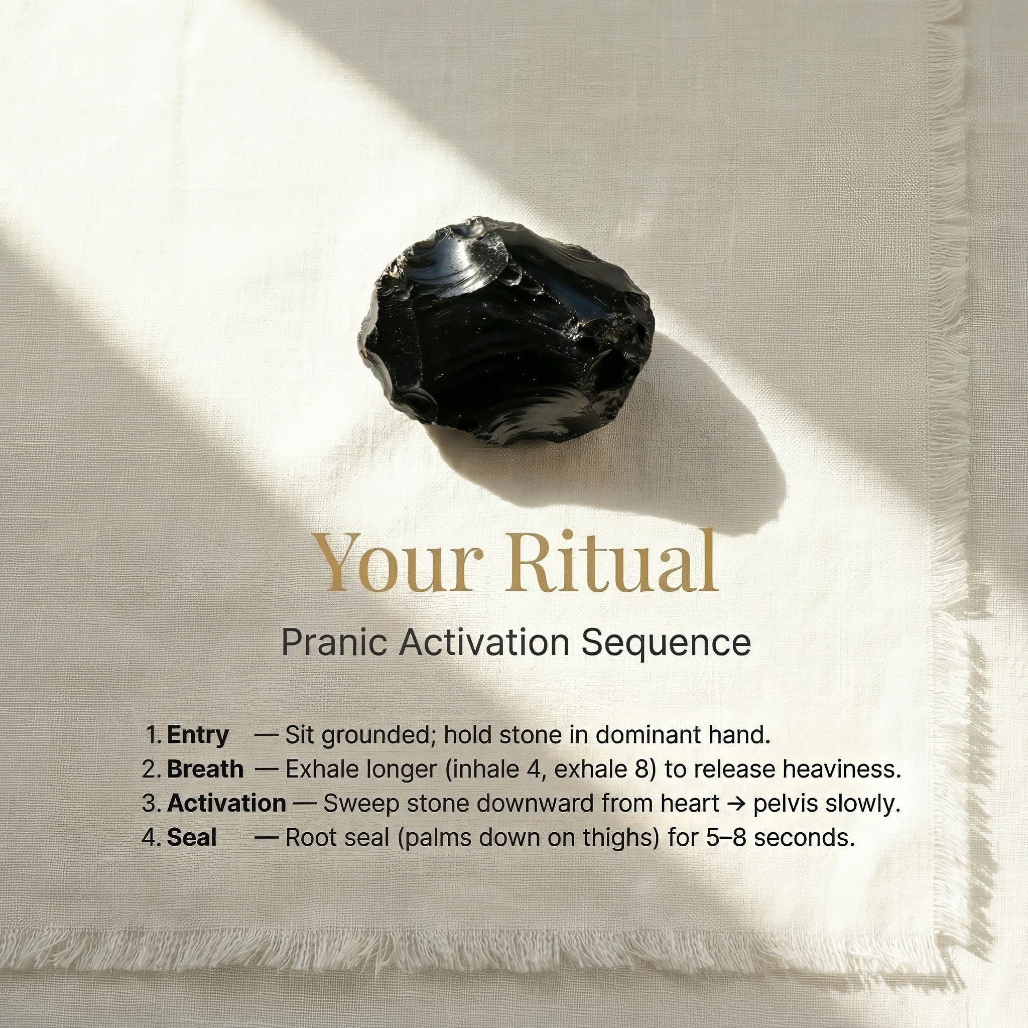 Black Obsidian Raw Stone