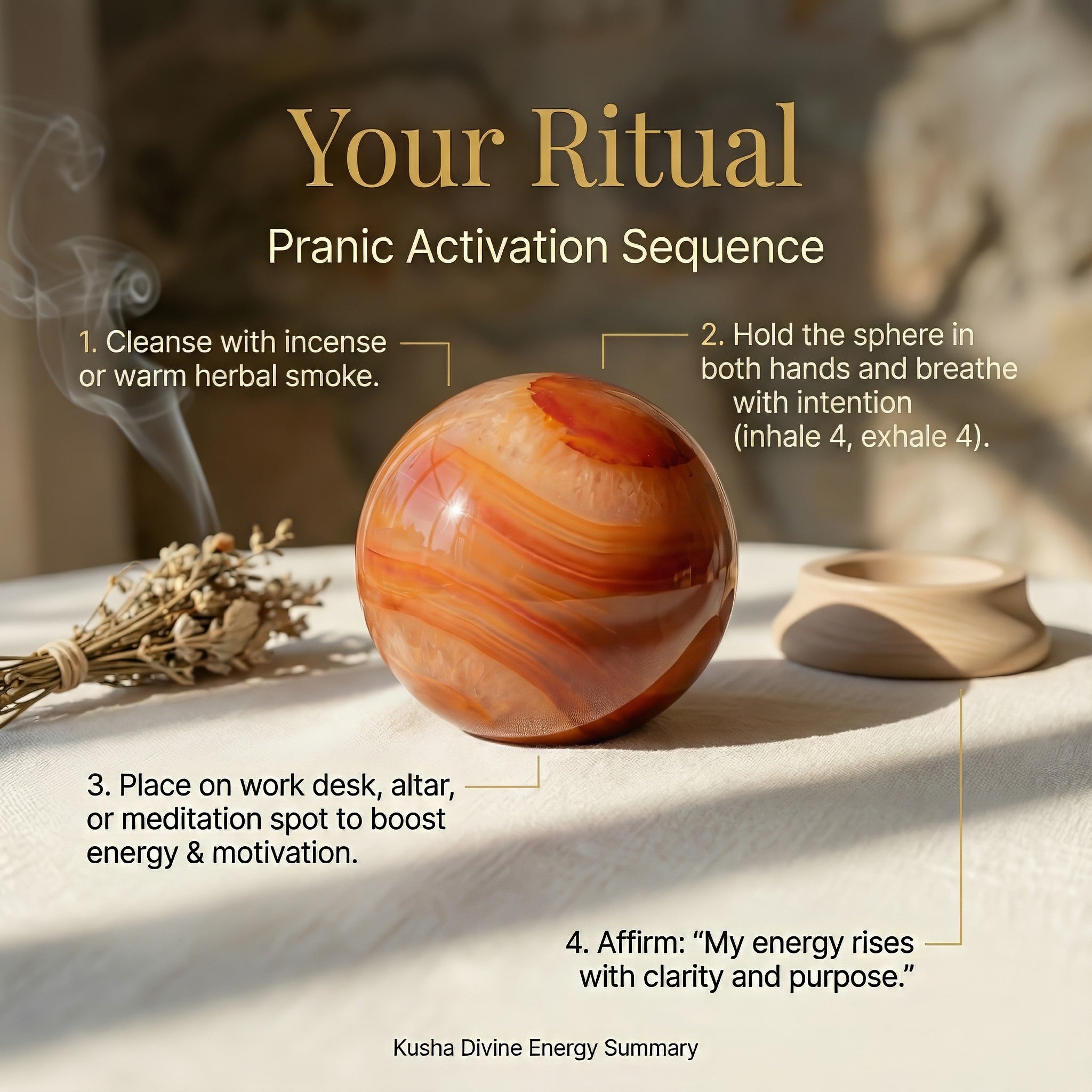 Carnelian Crystal Ball