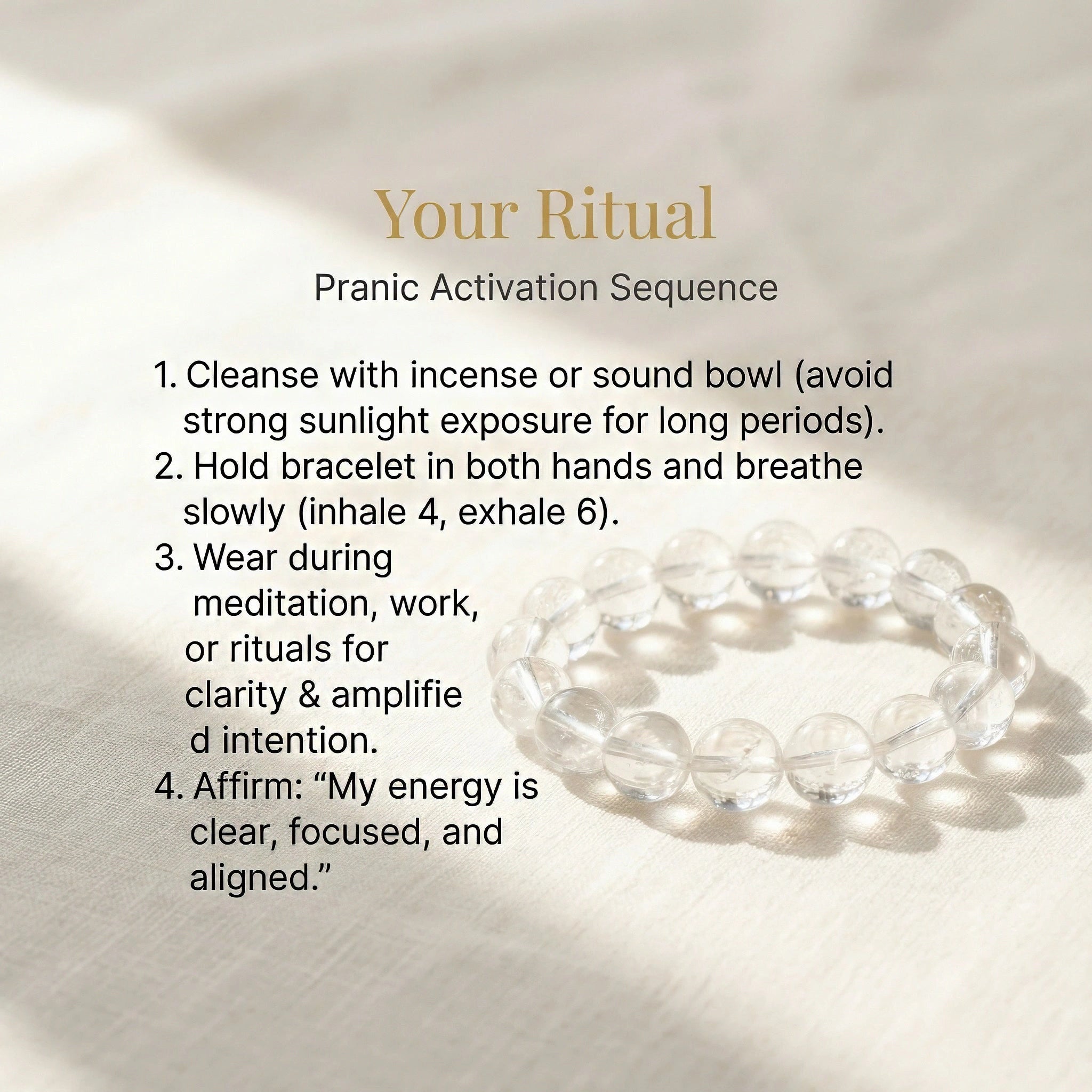 Clear Quartz Bracelet