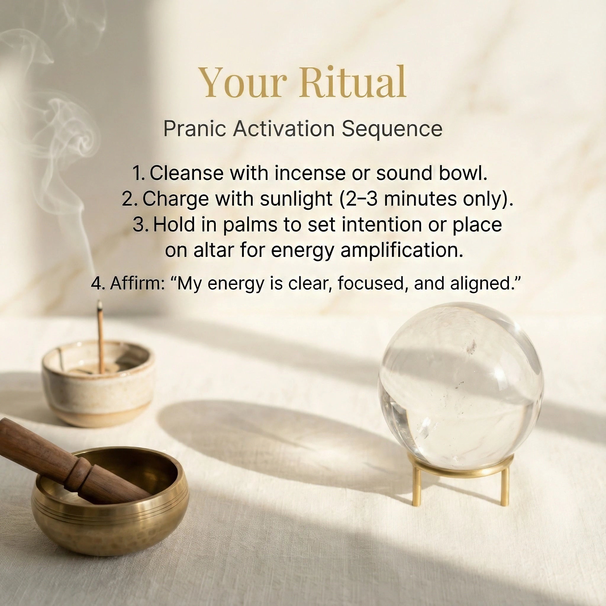 Clear Quartz Crystal Ball