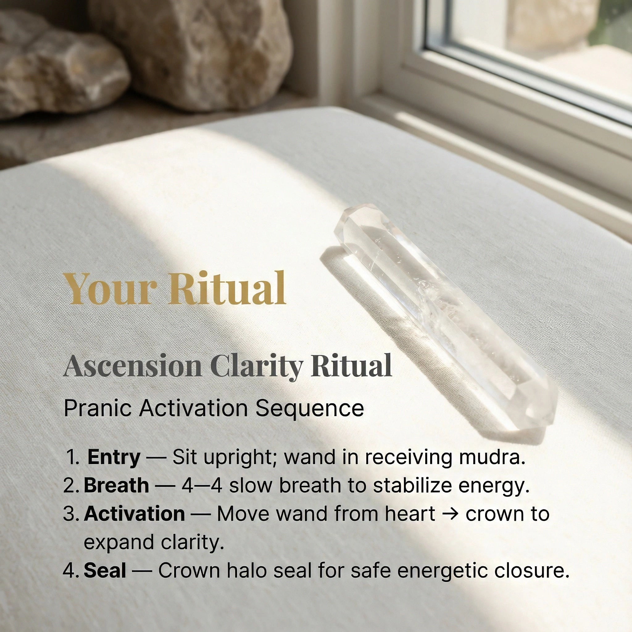 Clear Quartz Laser Wand