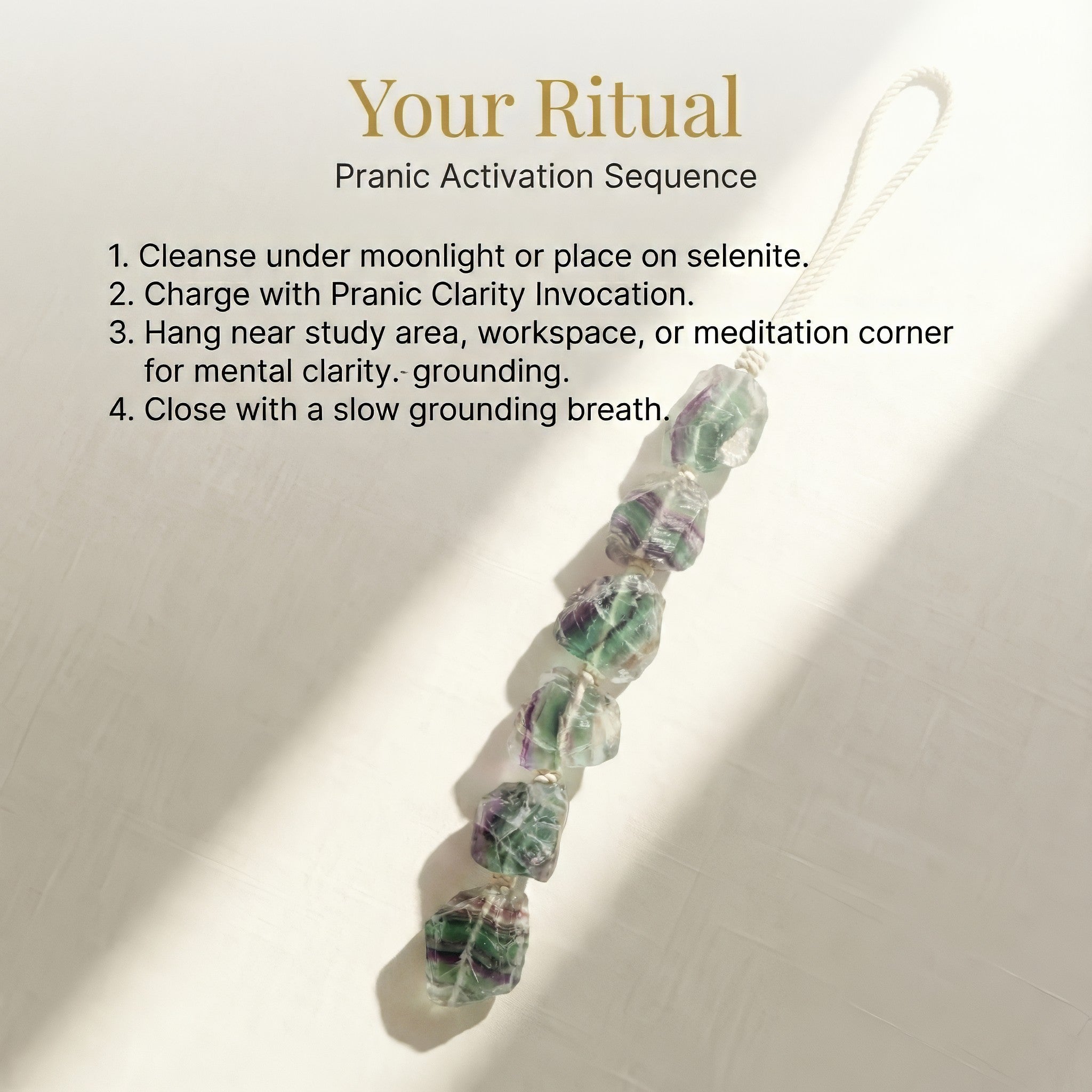 Fluorite Hanging