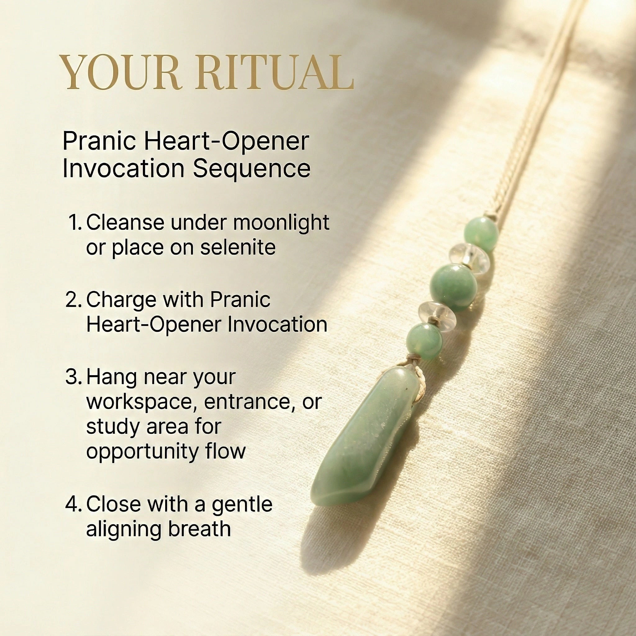 Green Aventurine Hanging