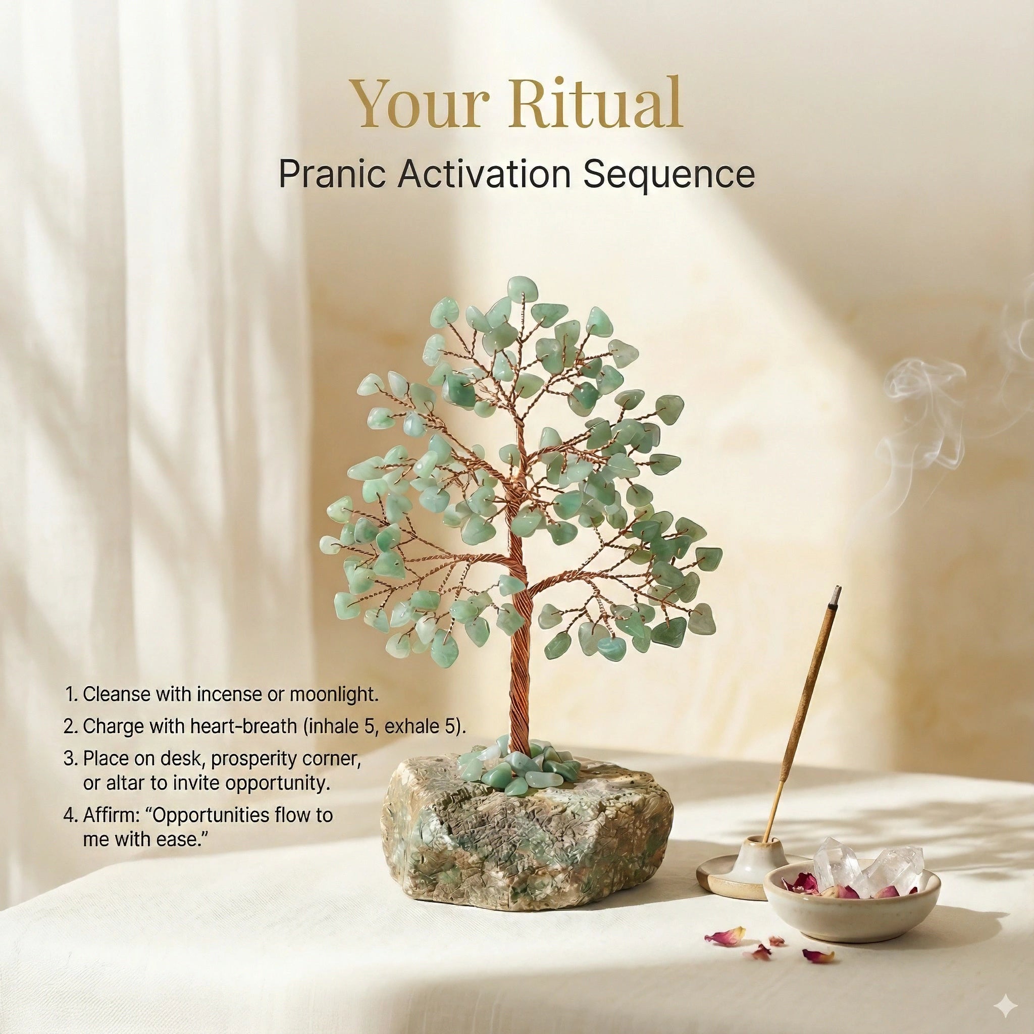 Green Aventurine Tree